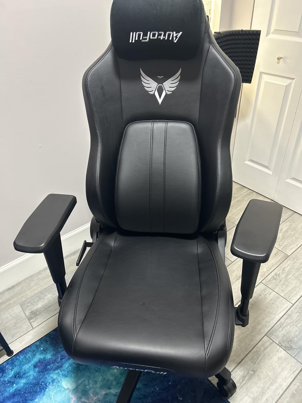 AutoFull M6 Ergonomic Gaming Chair - with 3rd-Gen Dynamic Lumbar Support, Lumbar & Leg Massage, Ventilated & Heated Seat, 360° Mechanical Armrests, Retractable Footrest (Black) customer photo 1