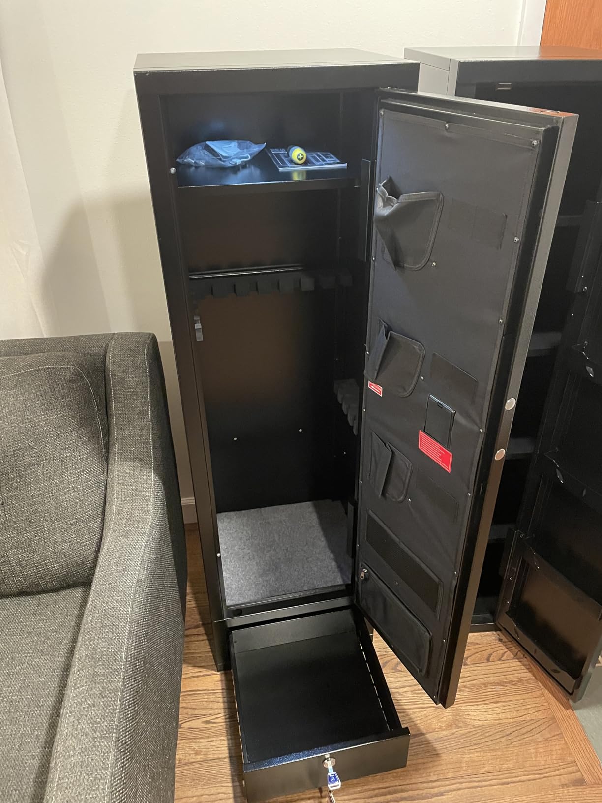KAER Large Biometric Gun Safe for Rifles and Pistols, 20-24 Gun Capacity Heavy Duty Safe with Fingerprint Lock & LED Light, Quick Access Rifle Safe for Home, Garage, Office (20-24 GUN SAFE) customer photo 1