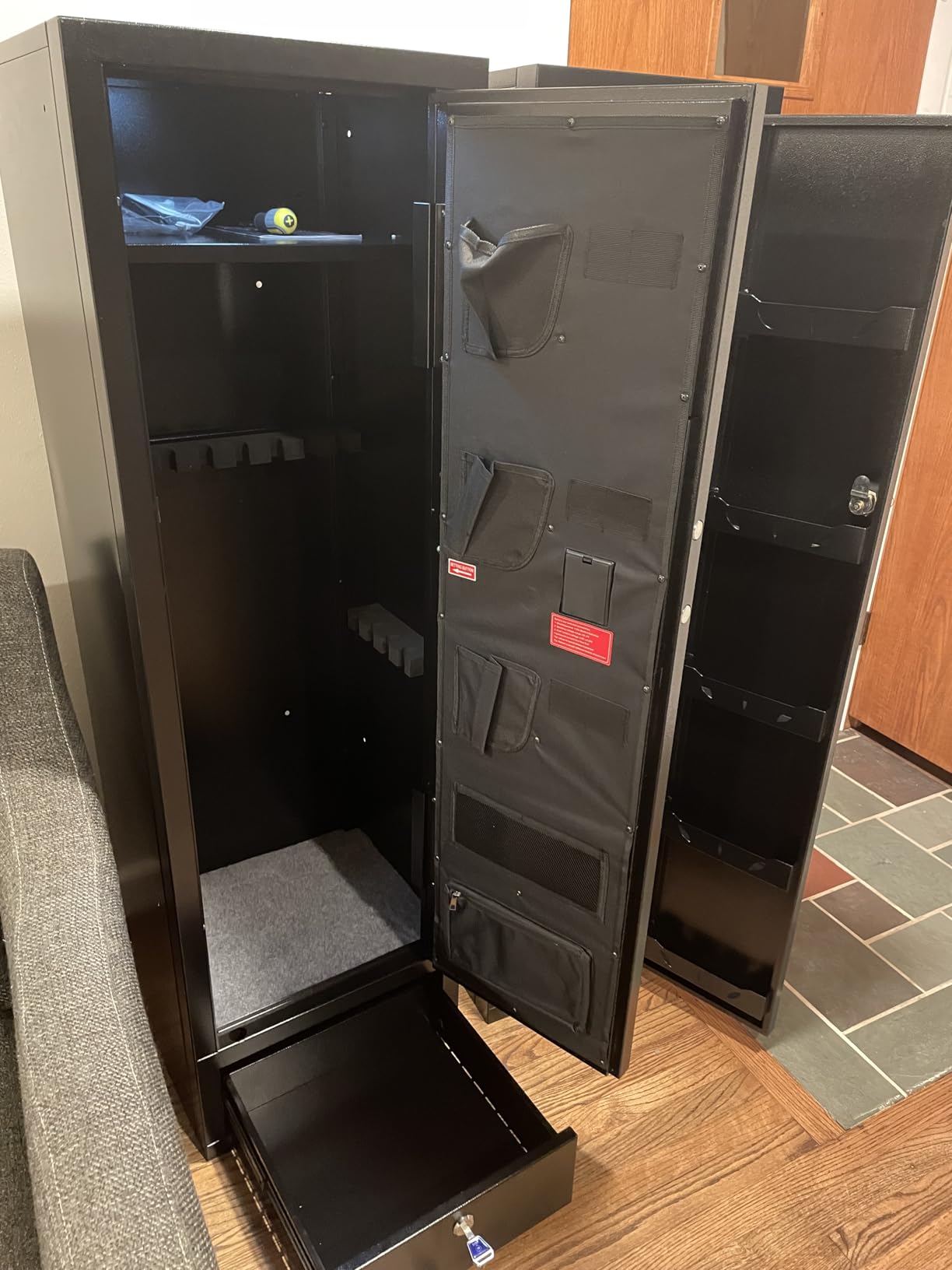 KAER Large Biometric Gun Safe for Rifles and Pistols, 20-24 Gun Capacity Heavy Duty Safe with Fingerprint Lock & LED Light, Quick Access Rifle Safe for Home, Garage, Office (20-24 GUN SAFE) customer photo 2