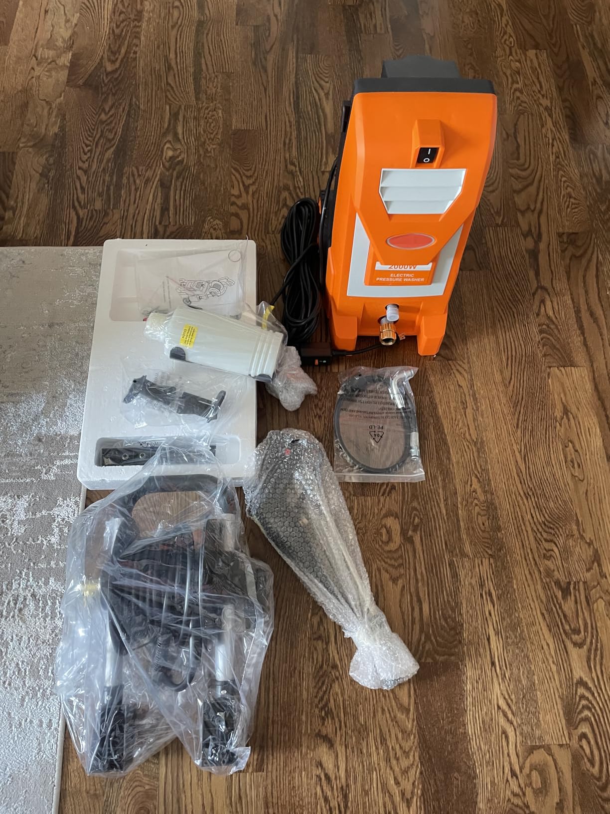 Professional 4200PSI 4GPM 212CC Gas Exterior Cleaner, 7.0HP Commercial Gas Washing Machine with 1L Foam Bottle 8