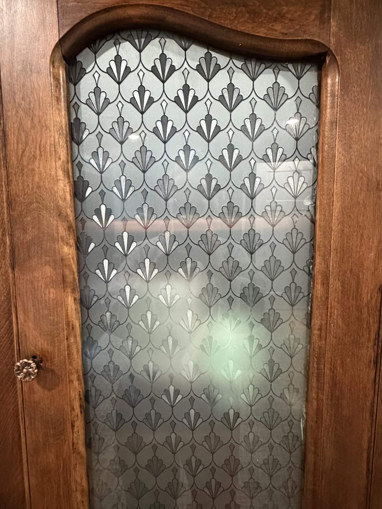 rabbitgoo One Way Privacy Window Film Window Tint for Home with Tools, UV Blocking Heat Control Static Cling No Glue, Daytime Privacy See Out Not in, 17.5 in X 6.5 Feet, Black Silver customer photo 1