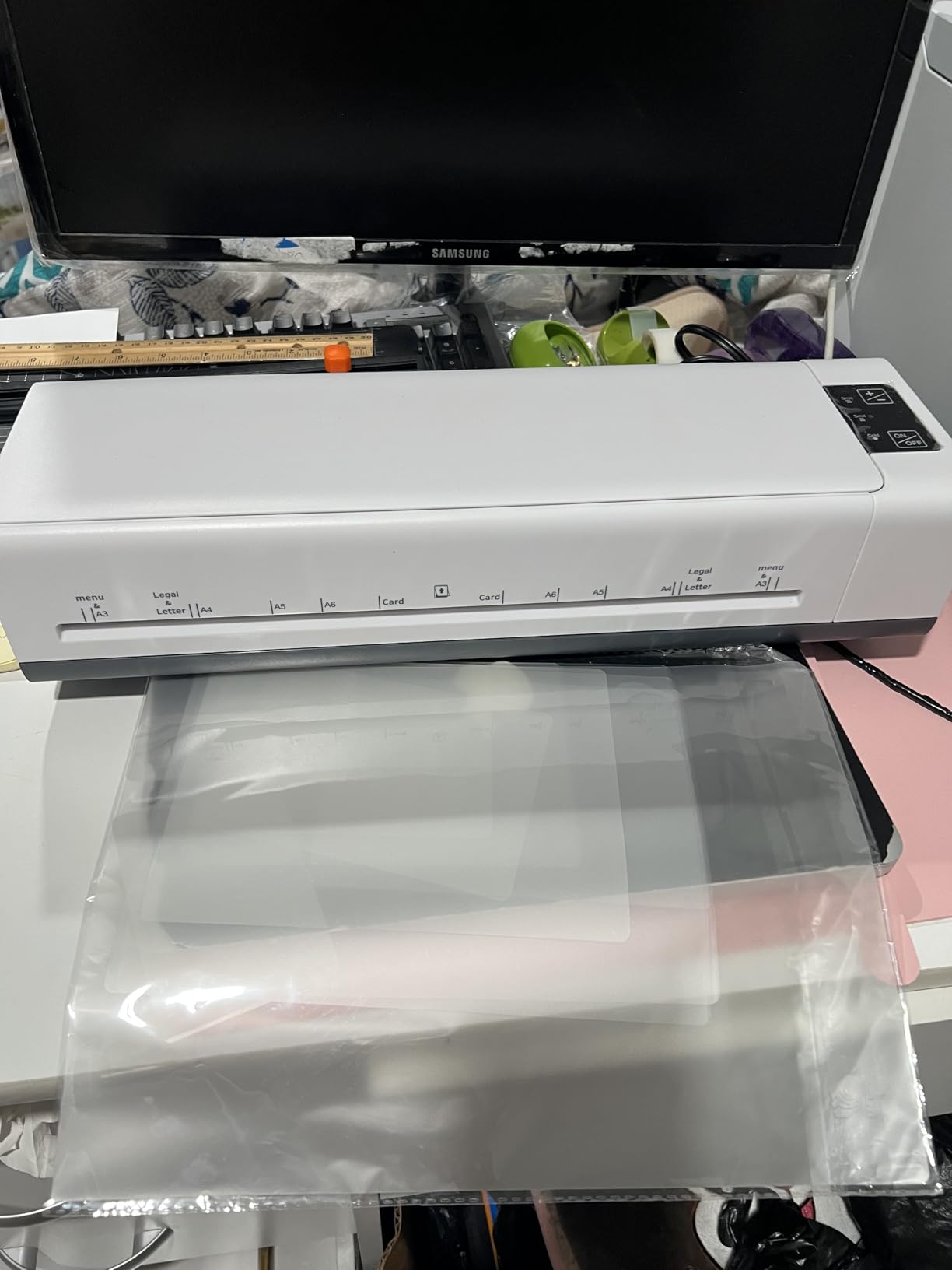 Commercial Laminator Machine 13 Inch 4-Roller, 55s Fast Warm-Up Never-Jam Lamination Machine, 3-10 Mil Thickness, Supports 11x17 & A3 Document Laminating, Includes 30 Laminating Sheets White customer photo 2