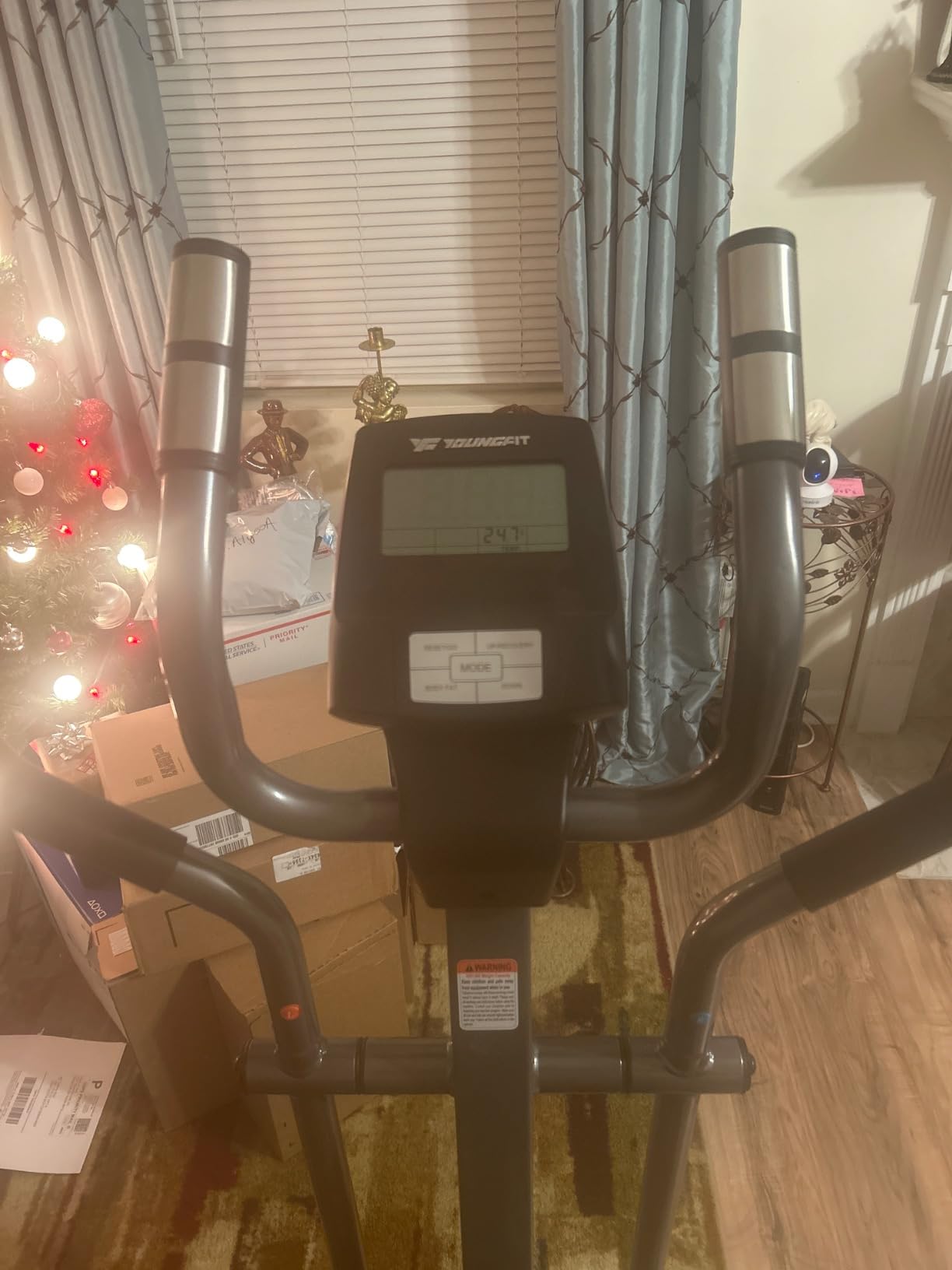 ANCHEER Elliptical Exercise Machine, Elliptical Machine for Home with Hyper-Smooth Magnetic Resistance, Elliptical Trainer with 14Levels, 15.5