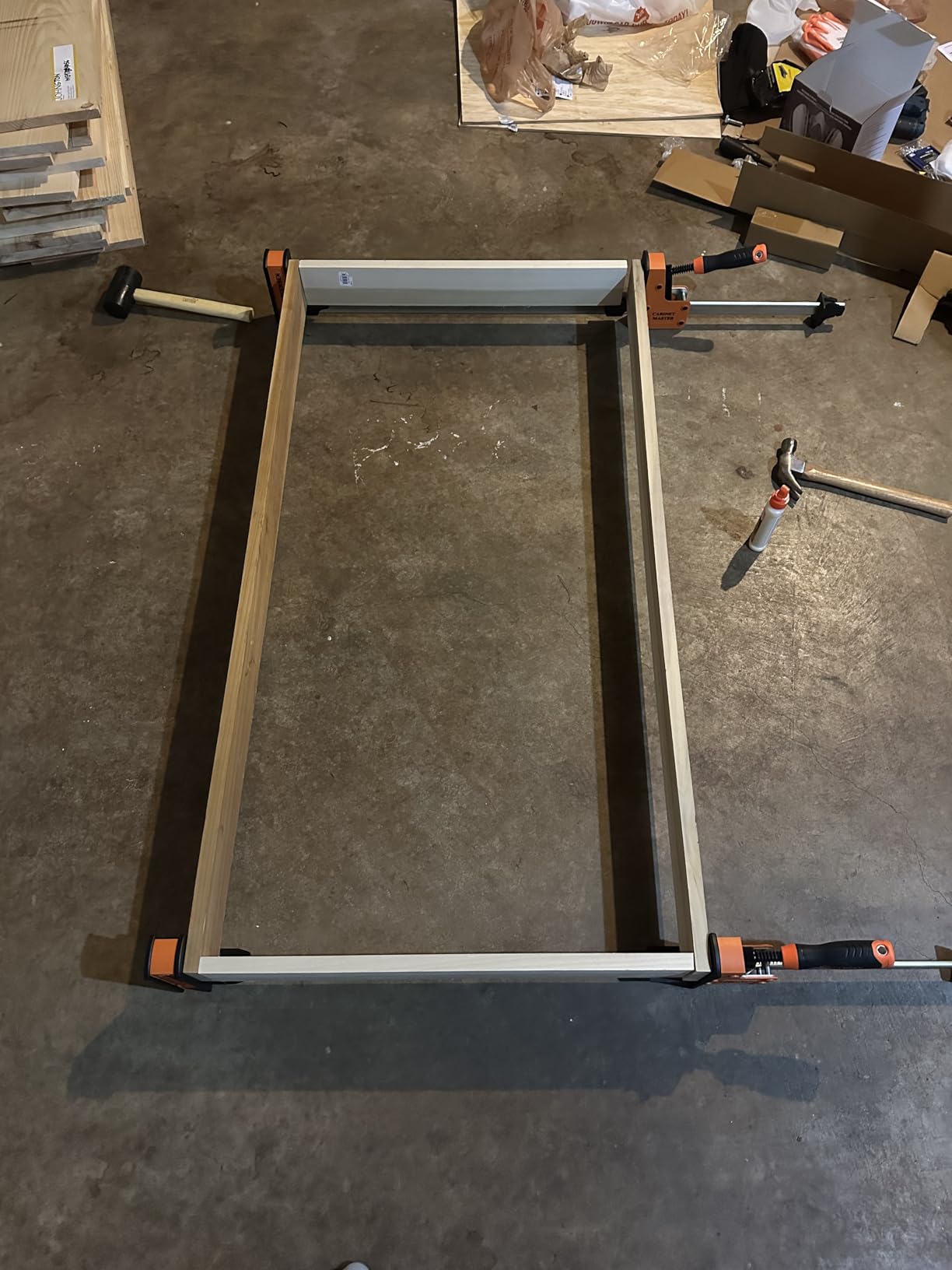JORGENSEN 50-Inch Parallel Bar Clamp, Heavy-Duty Cabinet Master Clamp for Woodworking Glue-Up, 2200 lbs Force customer photo 1