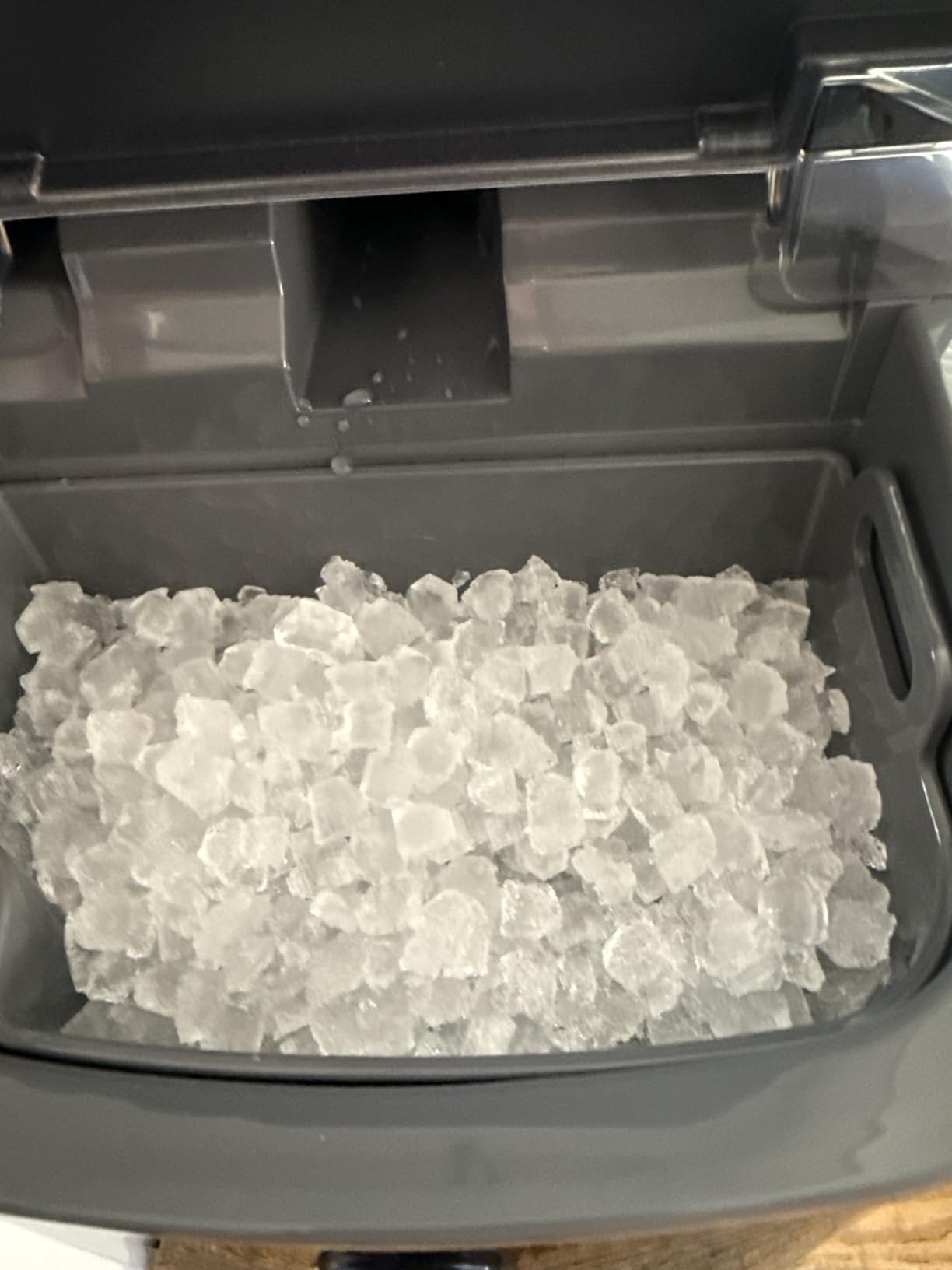 Silonn Nugget Ice Maker Countertop - 44lbs/24h Crushed/Pebble Ice Machine, Front Pull-Out Water Tank & Removable Basket, Stainless Steel Finish for Home Kitchen customer photo 2