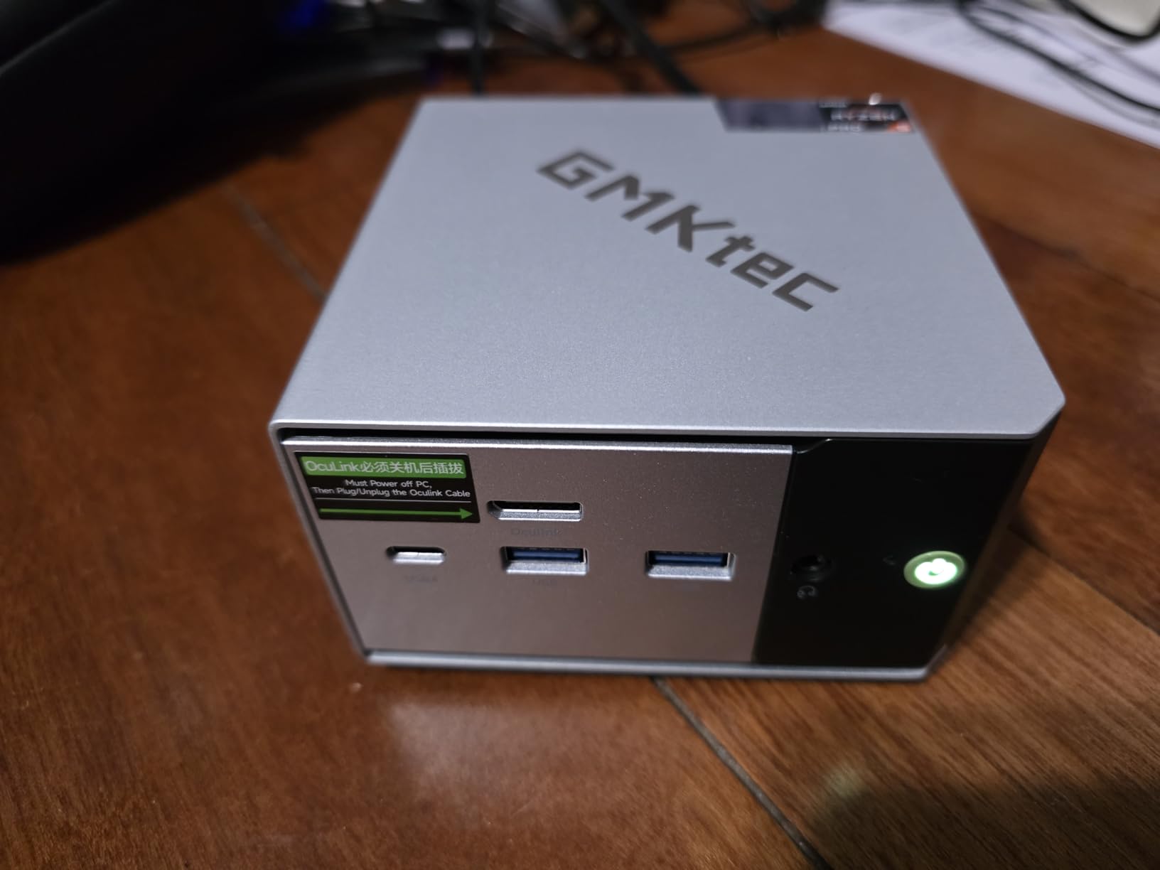 GMKtec K16 Mini PC Gaming Desktop Computer AMD Ryzen 7 7735HS (8C/16T 4.75Ghz) 32GB LPDDR5 6400MT/s RAM + 512GB Hard Drive SSD, Dual NIC LAN 2.5GbE, Oculink, USB4, HDMI, USB-C customer photo 2