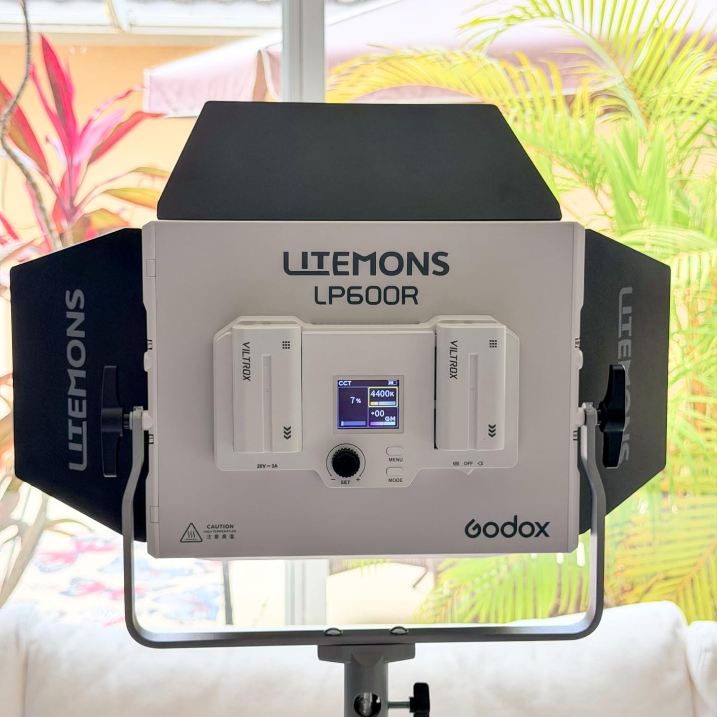 Godox Litemons LP600R 60W RGB LED Light Panel 2-Light Kit, 2-Pack with Battery Power, Light Stand, Carrying Case, 1800-10000K, 9270Lux@0.5m, APP Control for YouTube Video Recording and Live Streaming customer photo 2