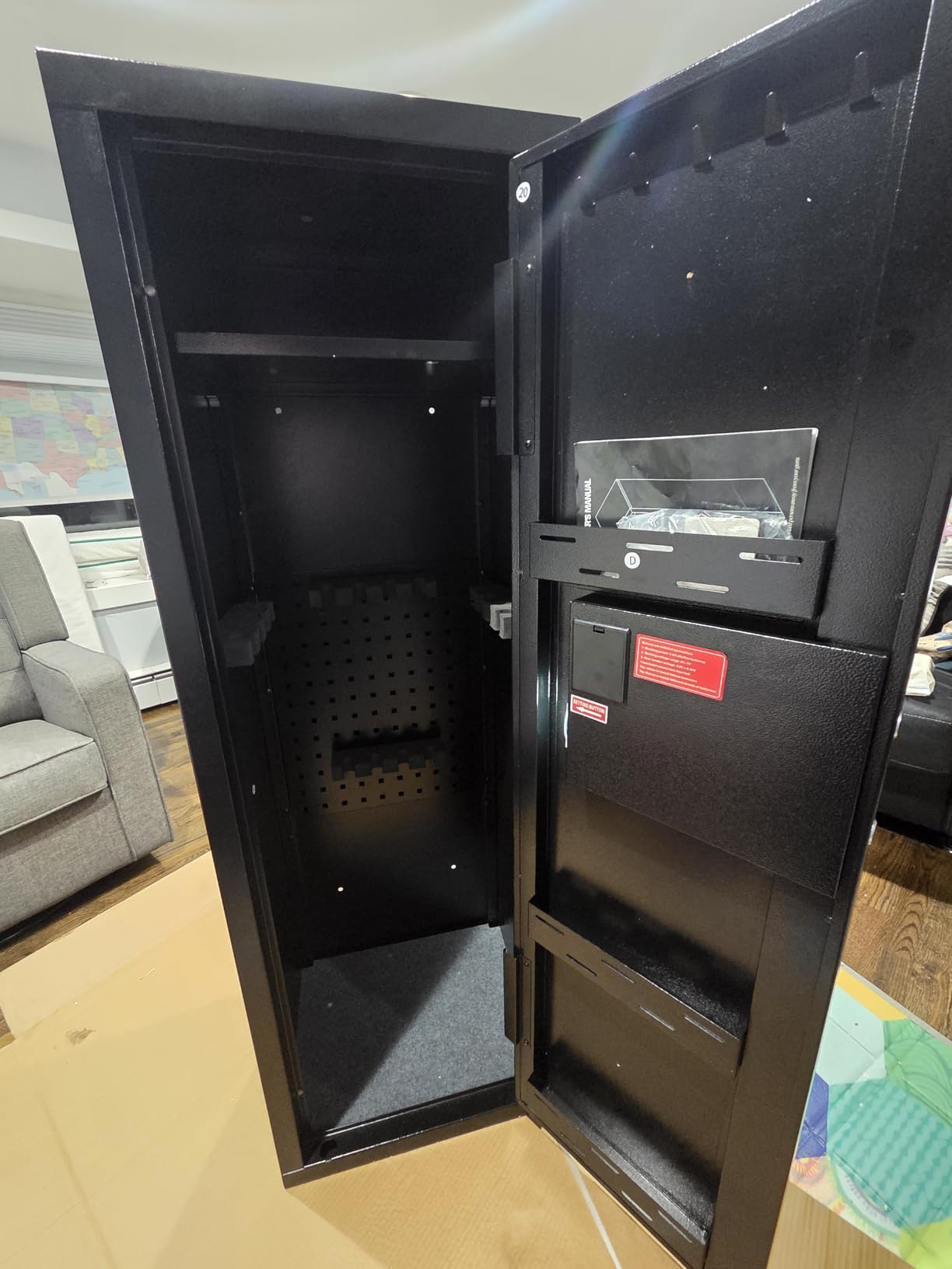 KAER 20 Gun Safe Biometric - Assembled Gun Safes for Rifles and Pistols Fingerprint Rifle Safe Large Gun Cabinet with Digital Keypad customer photo 2