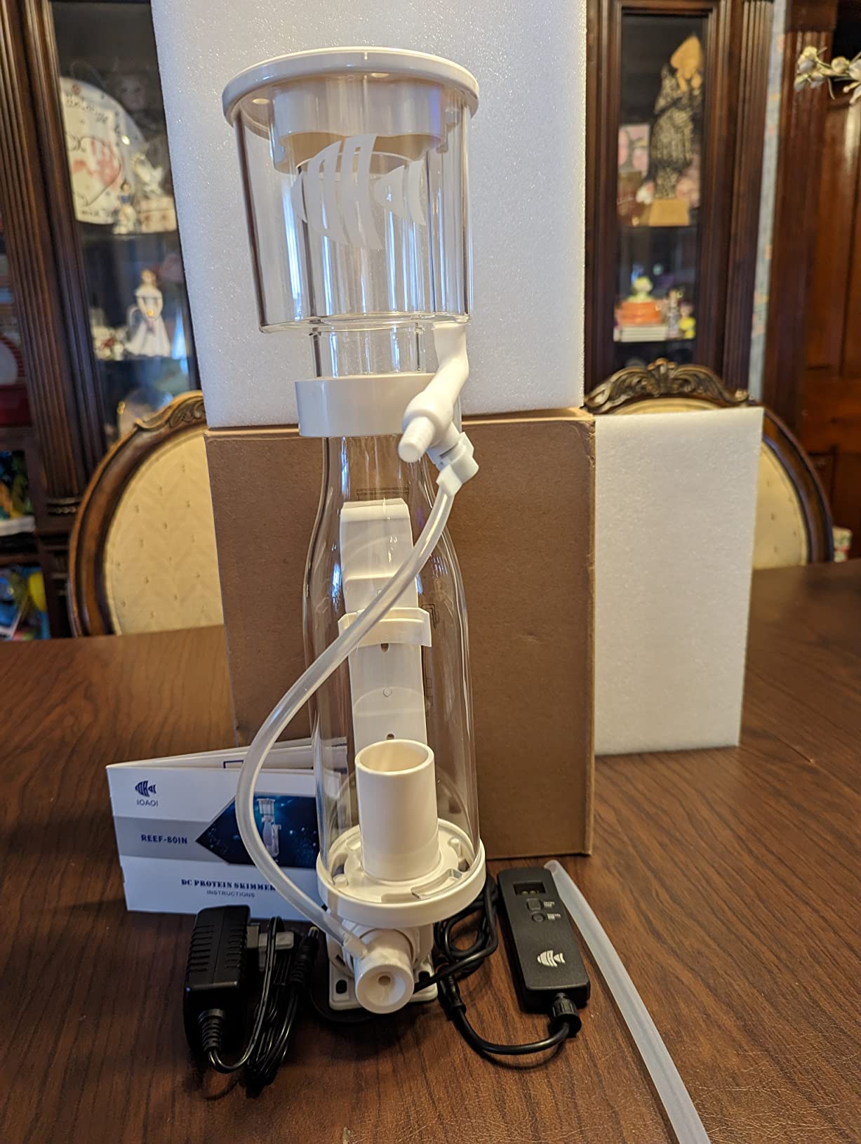 IOAOI Nano Protein Skimmer for Saltwater Aquariums, DC Pinwheel Pump for 20 Gals Fish Tank customer photo 2