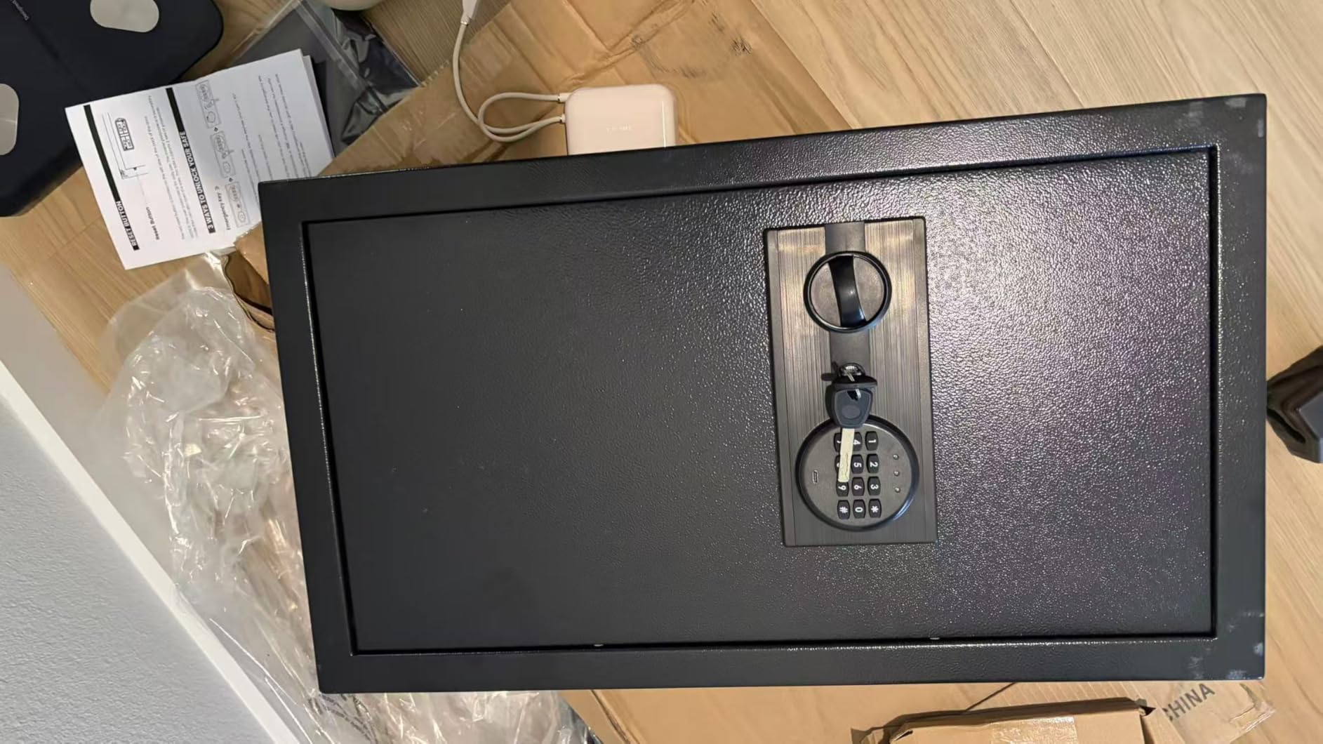 Large Fireproof Wall Safes Between the Studs, Heavy Duty Fire Wall Security Safes with Digital Keypad and 2 Removable Shelves, in Wall Hidden Safe for Home, Pistols, Cash, Documents, Jewelry customer photo 1
