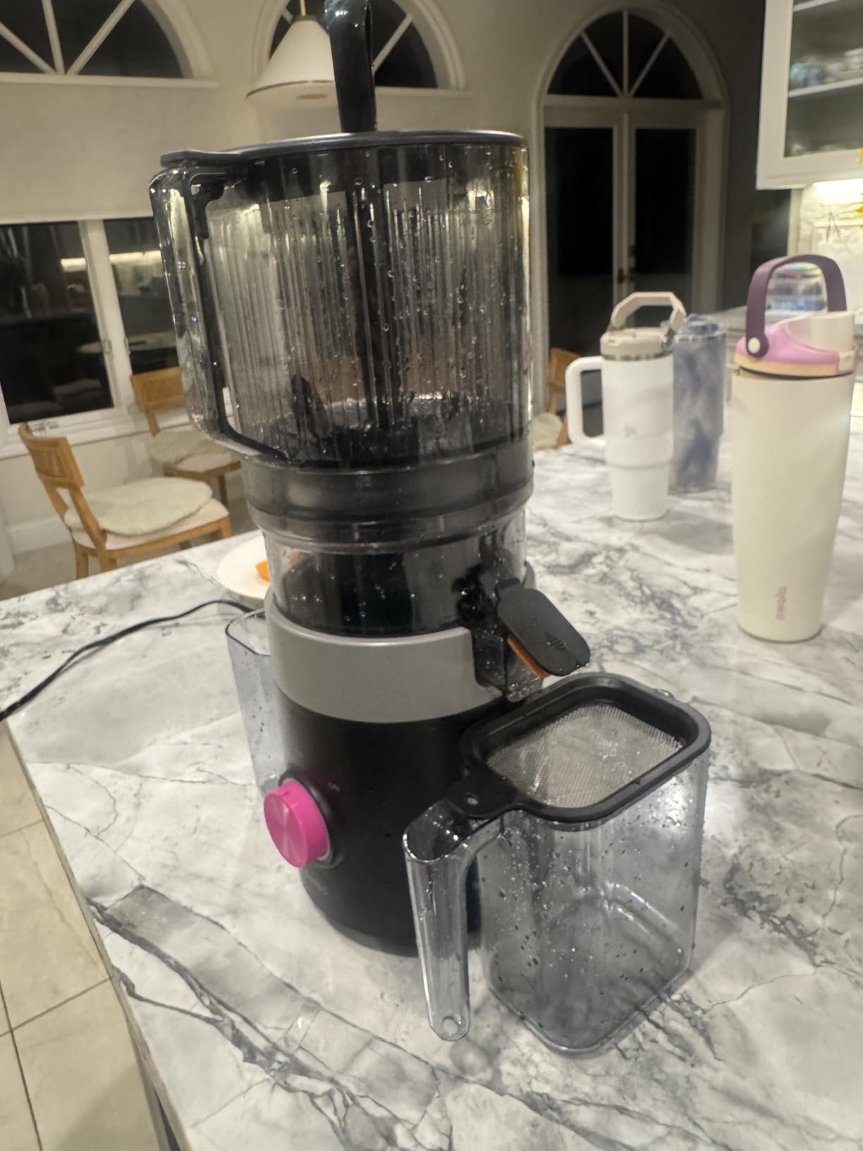 Aeitto Easy to Clean Cold Press Juicer with Filter-Free Design, 3-in-1 Juicer Machines for Juice, Nut Milk & Sorbet, 6.0