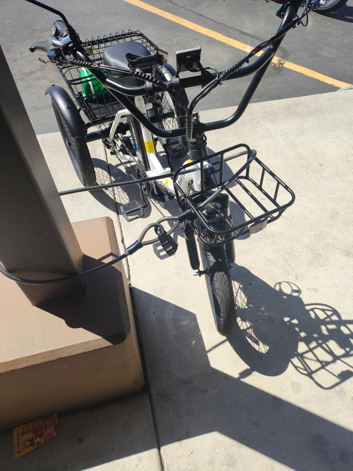 NARRAK Electric Tricycle for Adults, Fat Tire Folding Electric Trike, 3 Wheels Electric Bicycle Bikes, Peak 700W/1100W Step-Thru Etrike with Removable Battery and Large Basket customer photo 1
