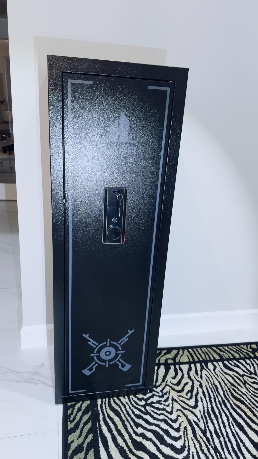 KAER 12-15 Fingerprint Long Gun Safe for Rifles & Pistols with Password Lock, Adjustable Shelves, Perfect for Apartments, Homes, Offices customer photo 2