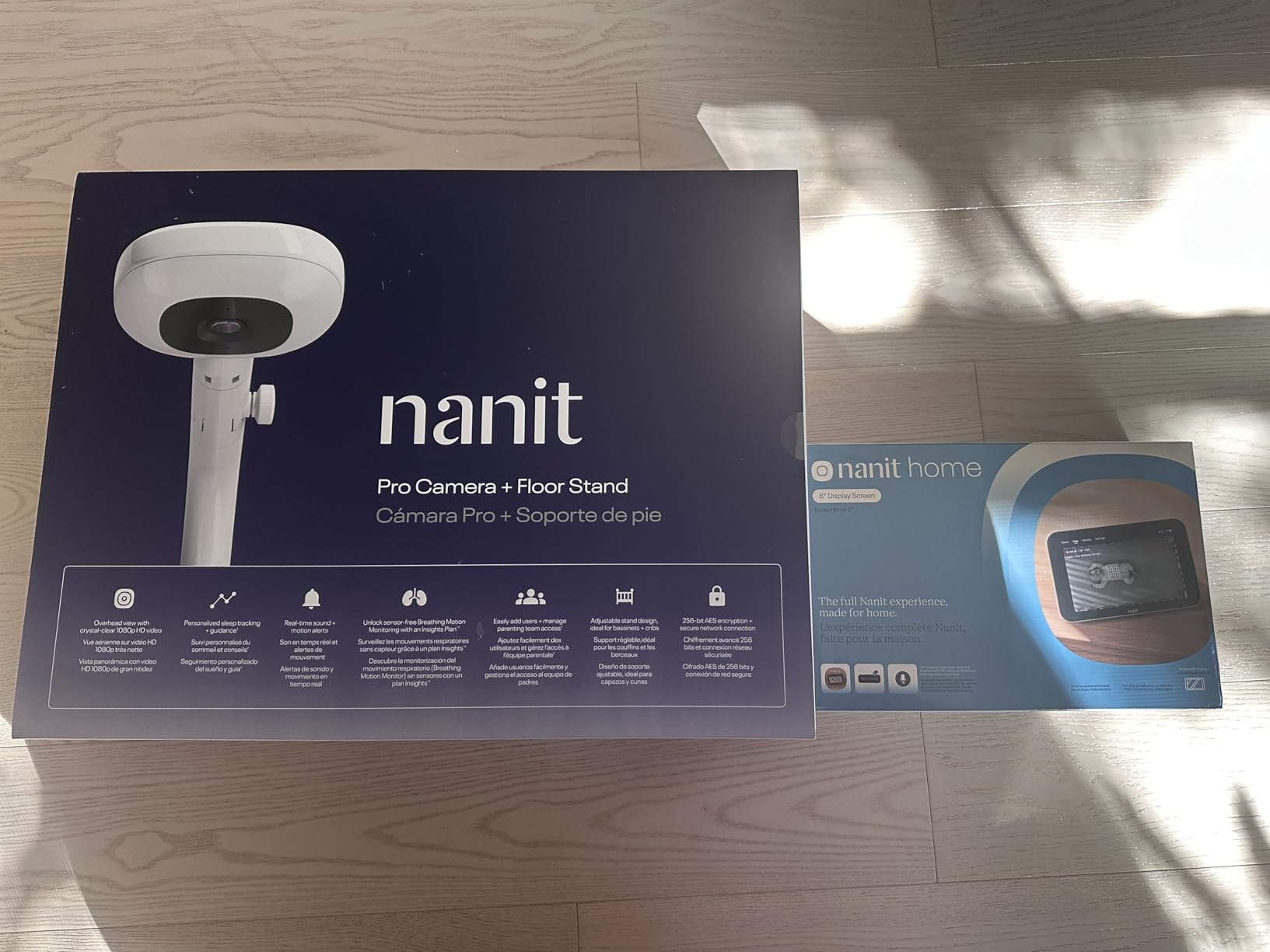 Nanit Smart Baby Monitor System with Floor Stand - Crystal-Clear Video, Real-Time Notifications, Sleep Insights - 8-inch Display/App Integration customer photo 1
