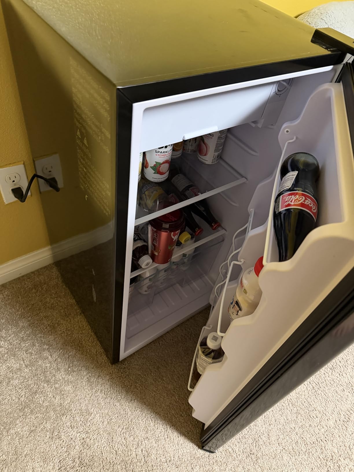 NEWBULIG Mini Fridge with Freezer 3.2 Cu.Ft Small Refrigerator for Office, Dorm, Small Fridge with Adjustable Thermostat, Energy Saving, Single Door, Silver customer photo 2