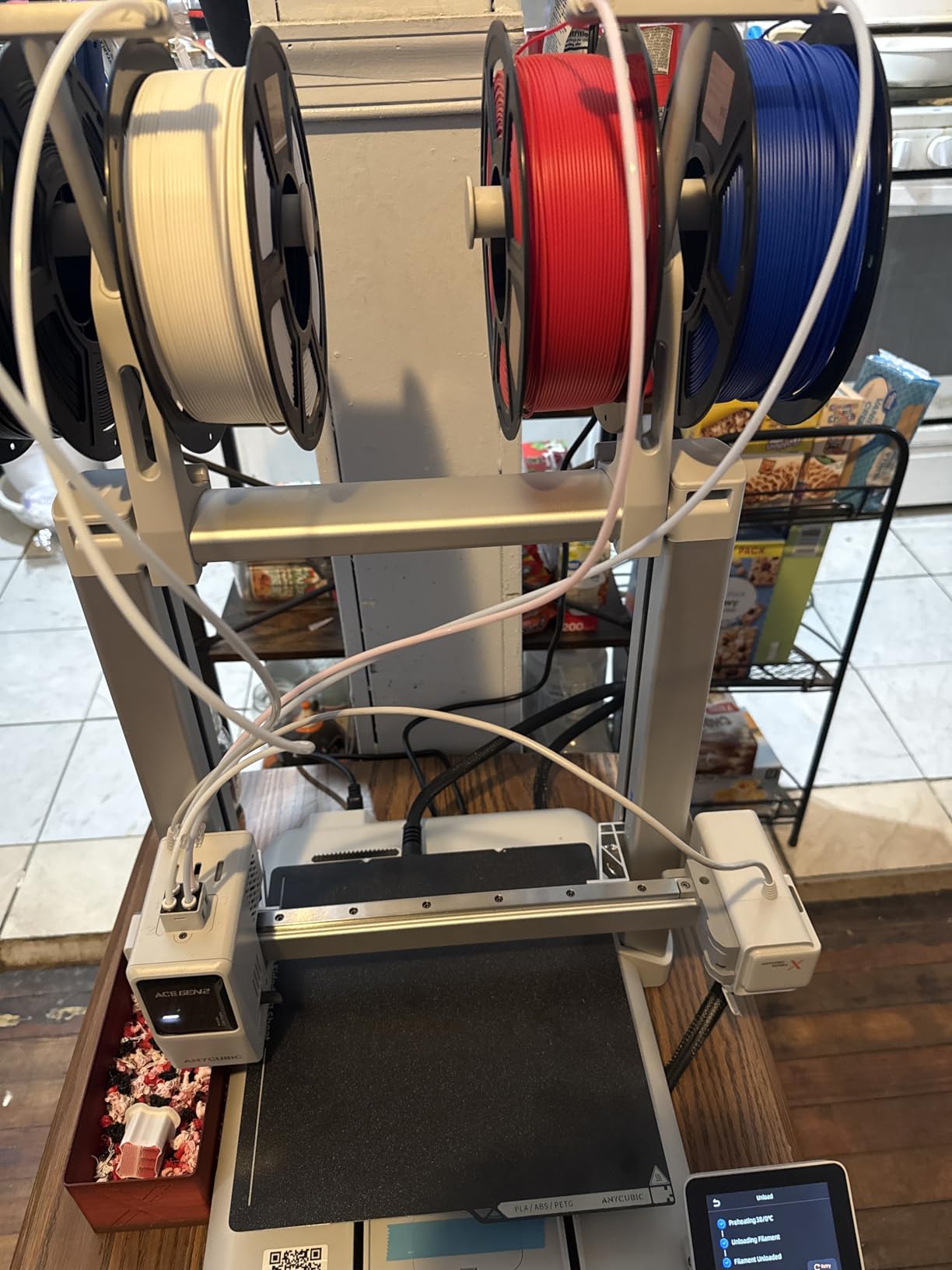 Anycubic Kobra X Multicolor 3D Printer, Easy Setup with Native 4-Color Printing Up 19 Color, 600mm/s Fast 3D Printing, AI Camera, Quiet 45dB, FDM Perfect for Kids Beginners Family Makers Professional customer photo 1