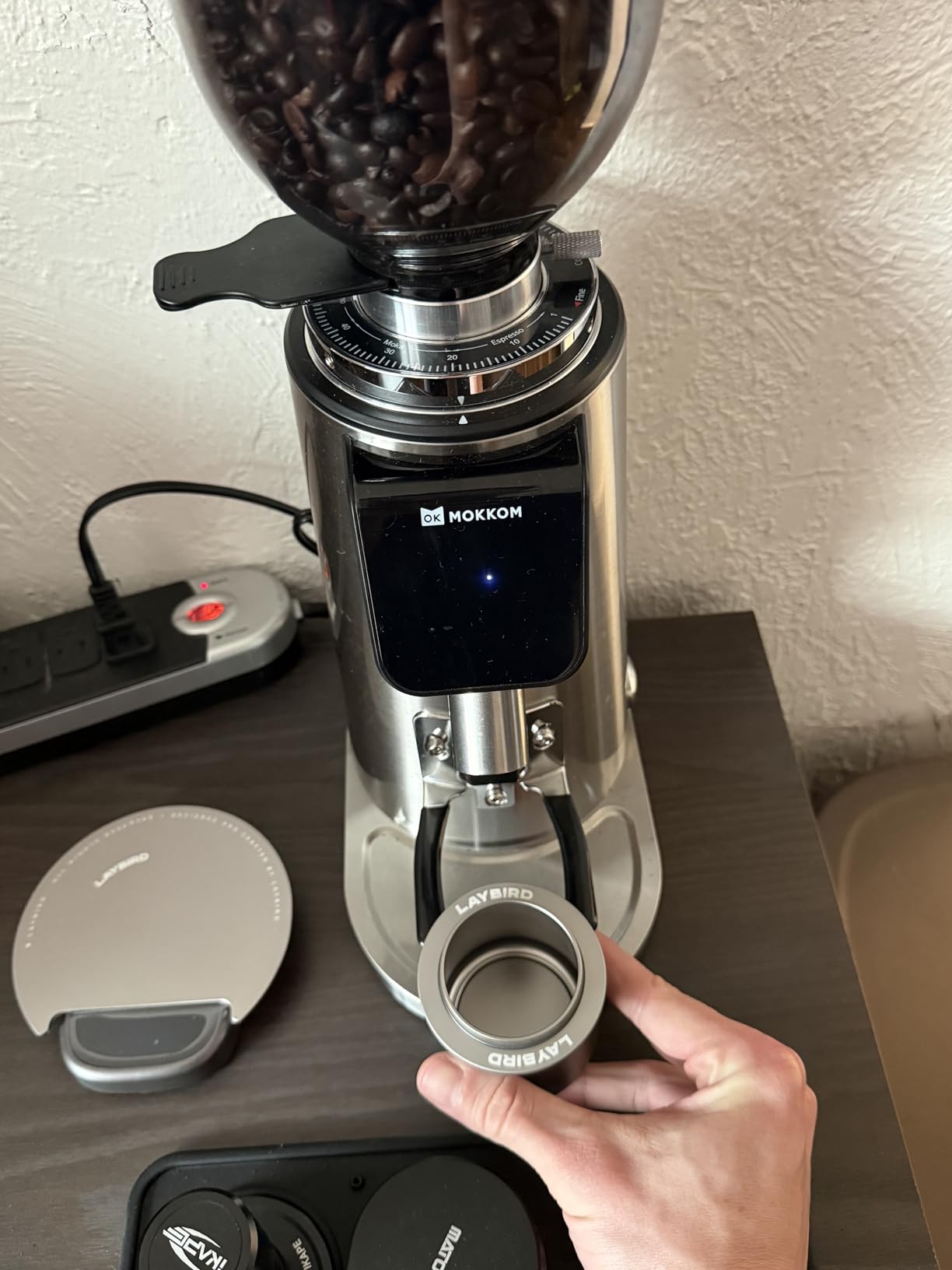 LAYBIRD MagAttach 3-in-1 Coffee Scale with Timer - Precision Espresso & Pour Over Scale with Flow Rate and Brew Ratio Display, Includes Magnetic Dosing Cup and Extension Platform Brewing Accessories customer photo 1