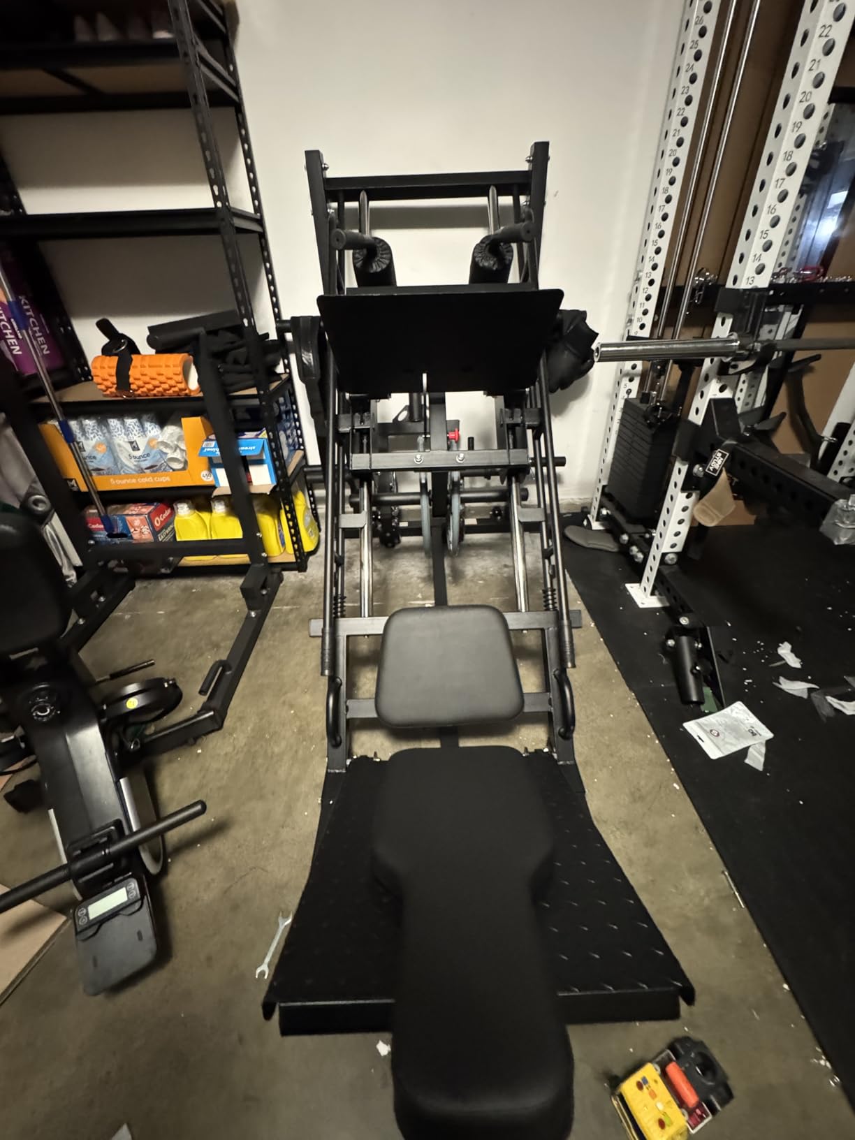 Dripex Leg Press Hack Squat Machine Combo for Home Gym, Adjustable Leg Press Machine for Full Lower Body Workout with Transport Wheels customer photo 2