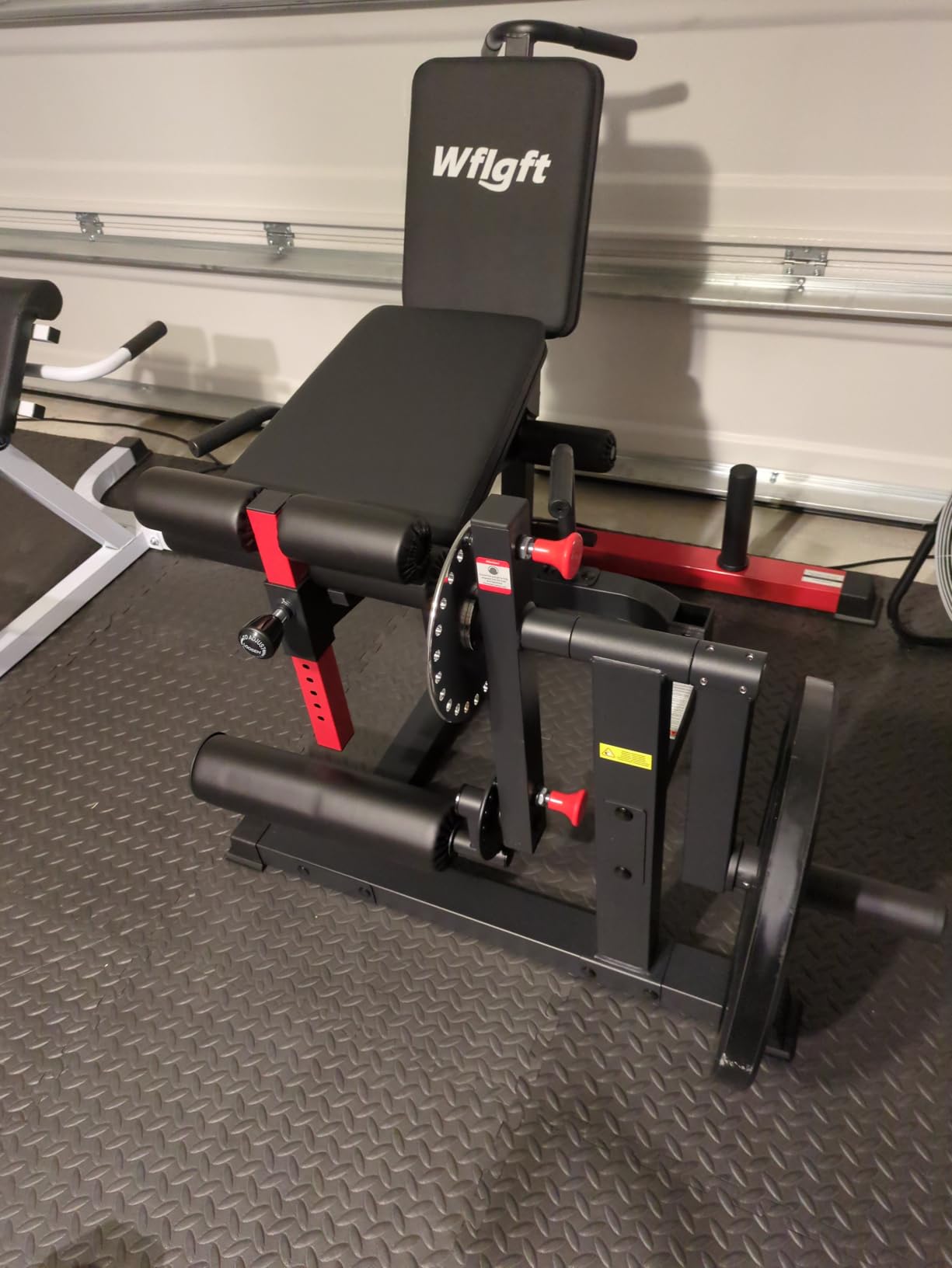Leg Extension and Curl Machine, Adjustable Leg Curl Machine for Home Gym, 4 in 1 Lower Body Workout Machine with 1000LB Capacity, Leg Workout Equipment Compatible with 1