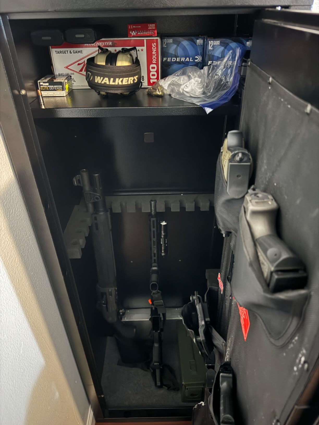 KAER Large Biometric Gun Safe for Rifles and Pistols,Storage 20-25 Firearms (with/Without Scopes),Gun Cabinet with Adjustable Storage/Pistol Pouches Rifle Safe for Home Defense,Hunting,Shooting,AR-15 customer photo 1