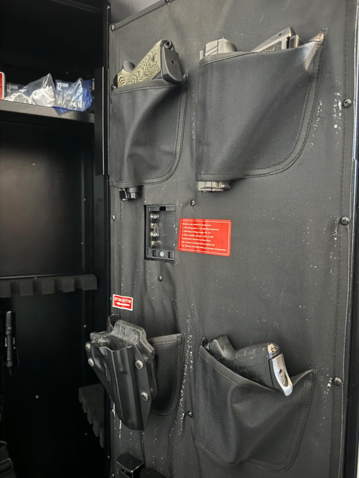 KAER Large Biometric Gun Safe for Rifles and Pistols,Storage 20-25 Firearms (with/Without Scopes),Gun Cabinet with Adjustable Storage/Pistol Pouches Rifle Safe for Home Defense,Hunting,Shooting,AR-15 customer photo 2