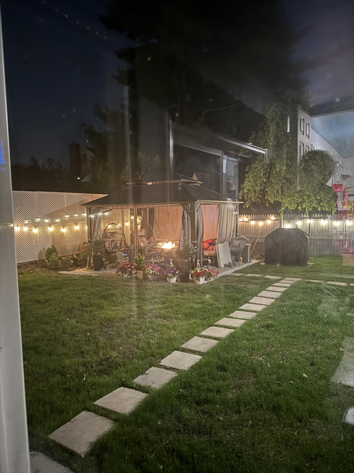UDPATIO 10'x12' Hardtop Gazebo, Metal Gazebo with Galvanized Steel Double Roof, Permanent Patio Pavilion for Dining Parties customer photo 2