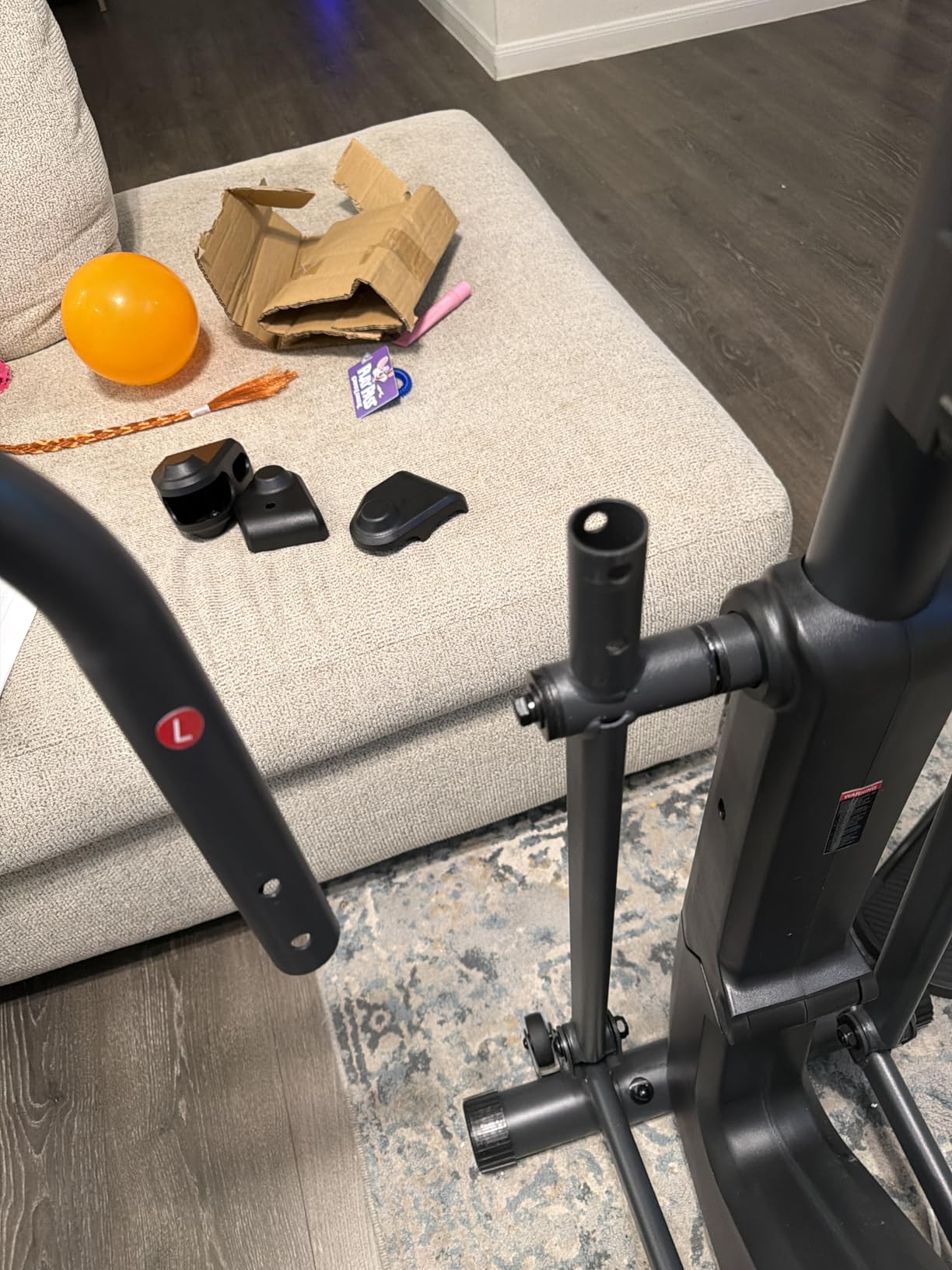 CURSOR Elliptical Exercise Machine, Elliptical Machine for Home with Hyper-Quiet Magnetic Driving System, 8&16 Levels Resistance, Compact Elliptical with 12IN Stride, LCD Monitor, 350LBS Weight Capacity customer photo 1