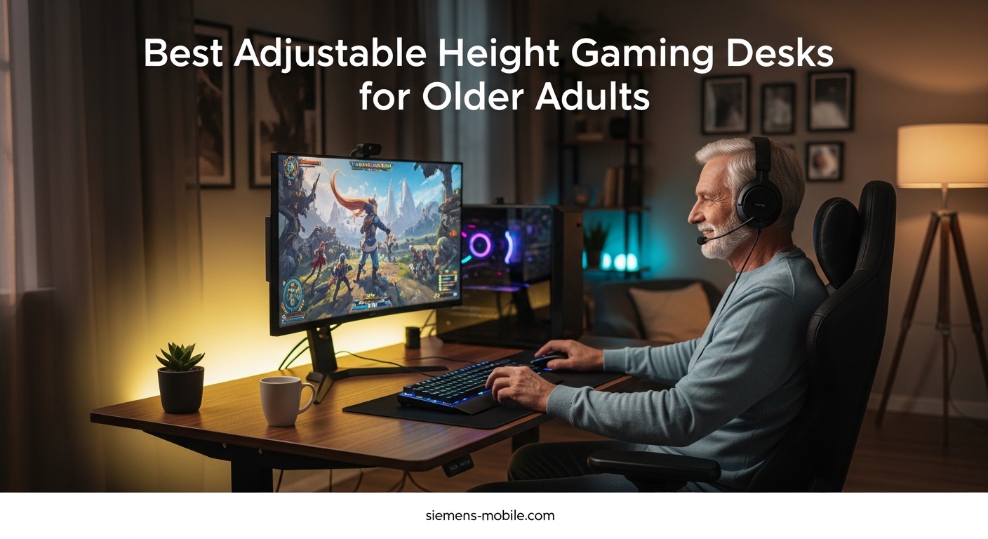 Best Adjustable Height Gaming Desks for Older Adults