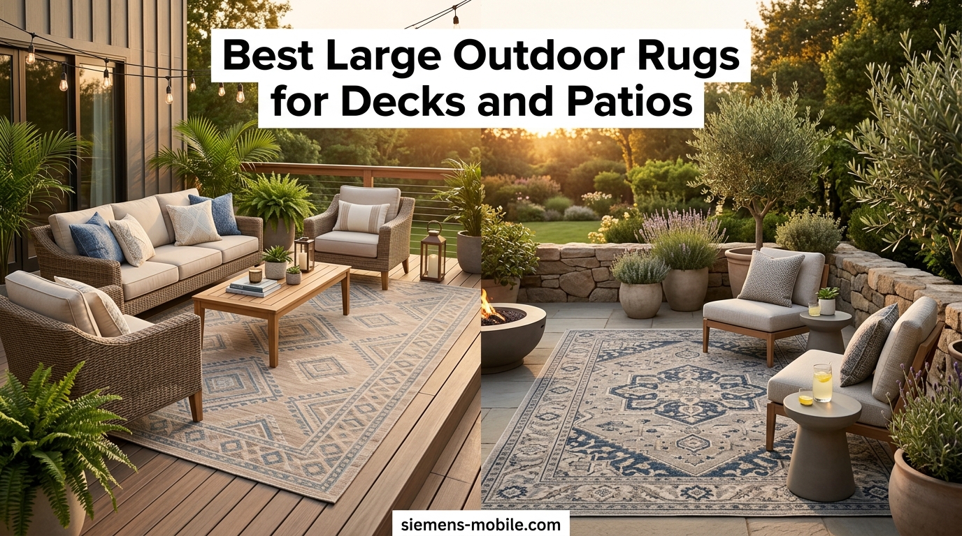 Best Large Outdoor Rugs for Decks and Patios