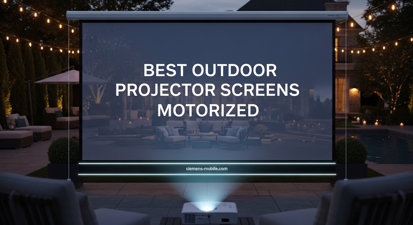 Best Outdoor Projector Screens Motorized