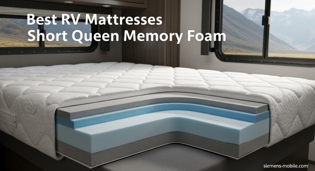 Best RV Mattresses Short Queen Memory Foam