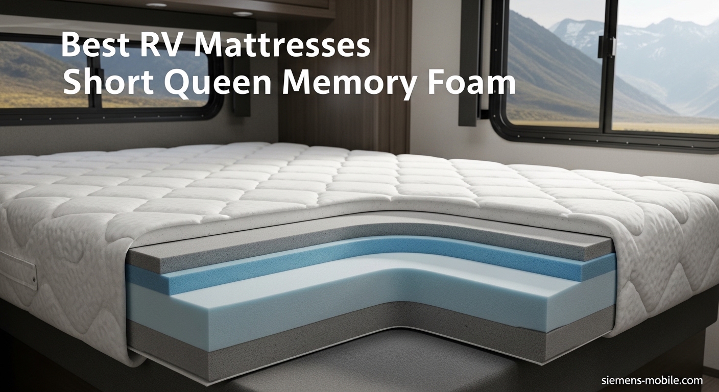 Best RV Mattresses Short Queen Memory Foam