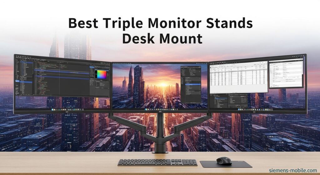 Best Triple Monitor Stands Desk Mount