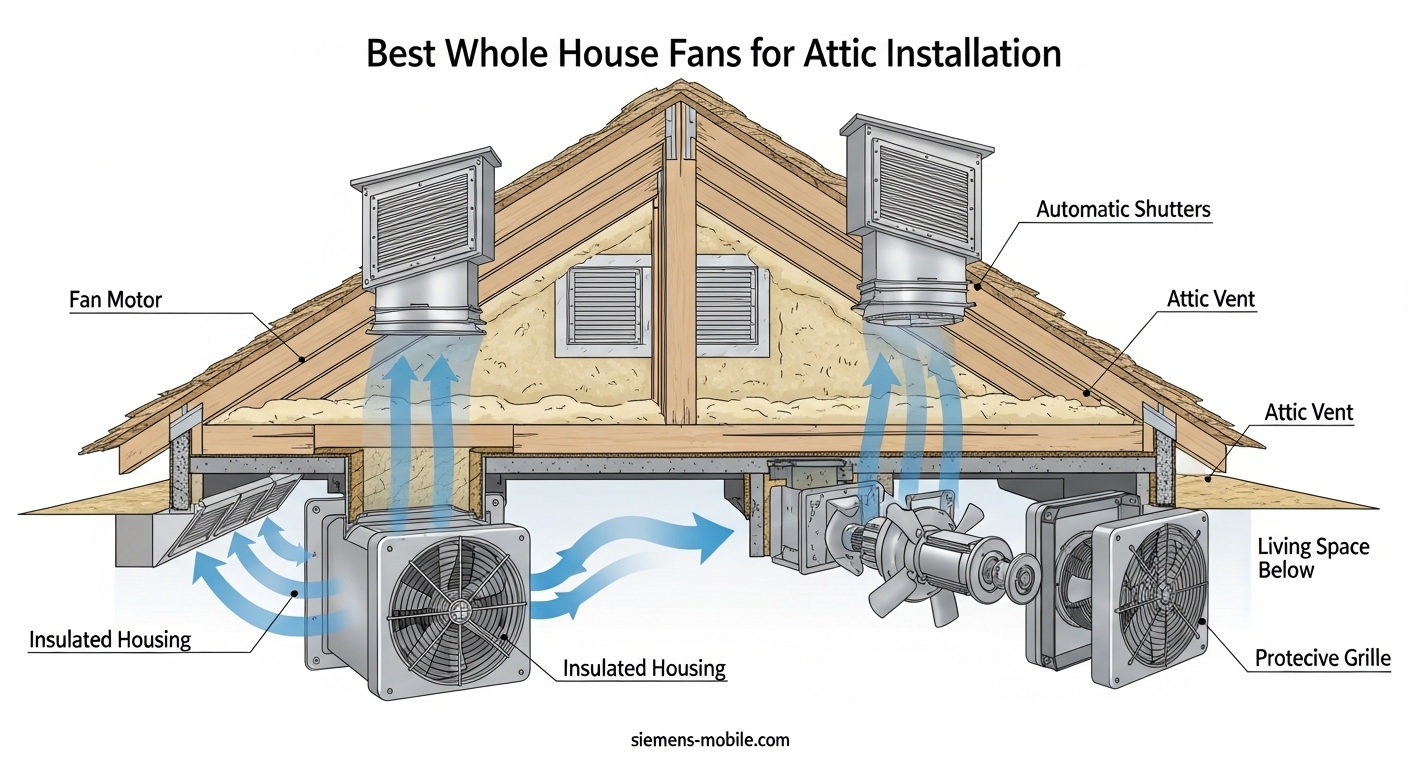 Best Whole House Fans for Attic Installation