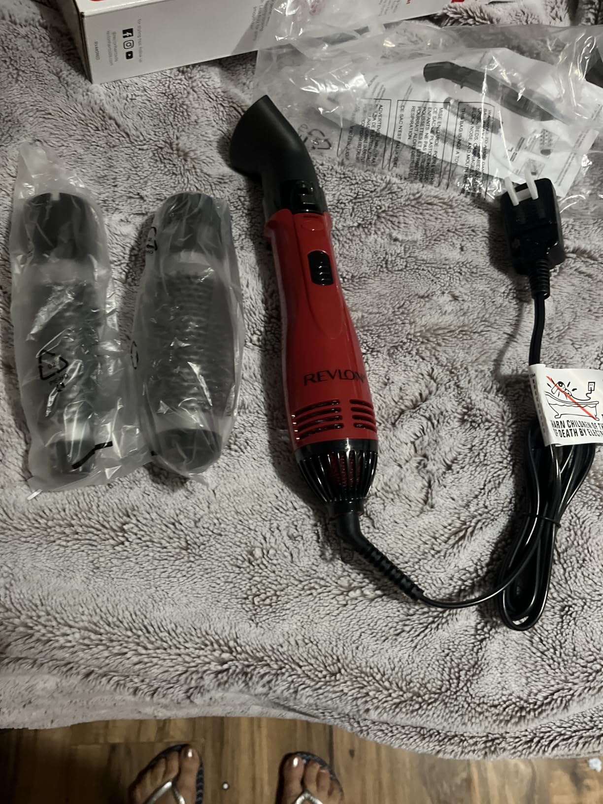 Revlon 1200W Perfect Style Hot Air Kit | Style, Curl, and Volumize, 3 Piece Set customer photo 2