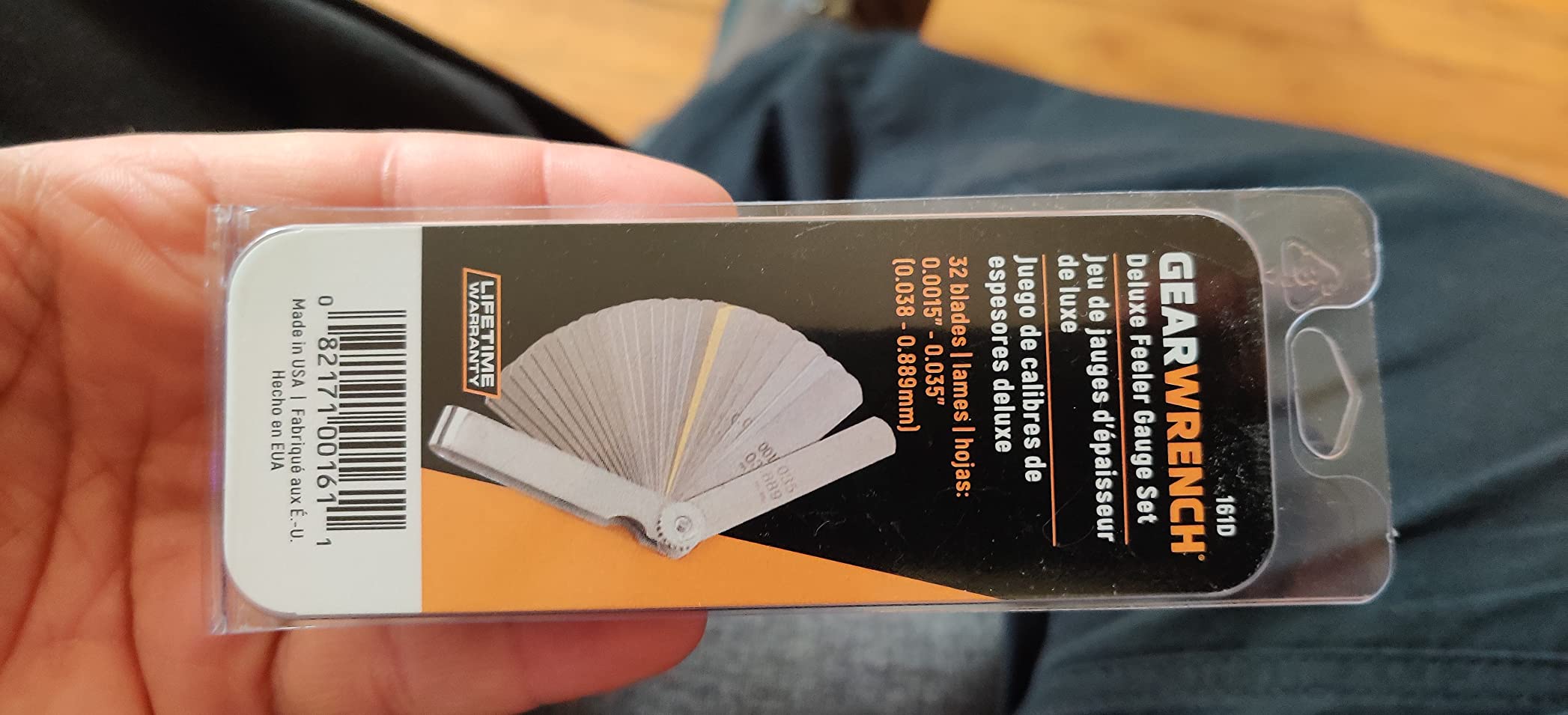 GEARWRENCH 32 Blade Deluxe SAE/Metric Feeler Gauge | 161D customer photo 1