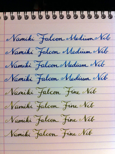 PILOT Namiki Falcon Collection Fountain Pen, Black Barrel with Gold Accents, Soft Fine Nib (60152) customer photo 1