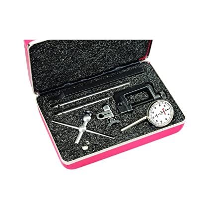Starrett Universal Dial Test Indicator Set with Back Plunger - White Face, 0-100 Reading, .200