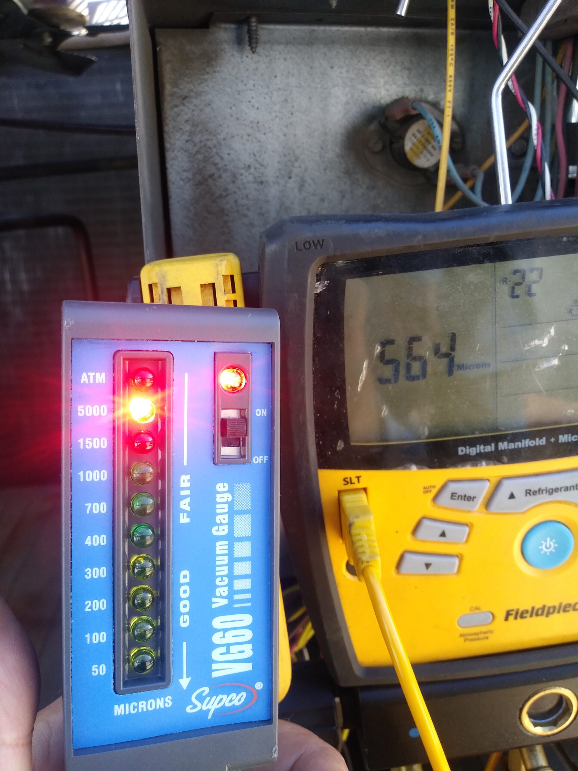 Supco VG60 Electronic Vacuum Gauge, 50 to 5,000 micron, LED Display customer photo 1