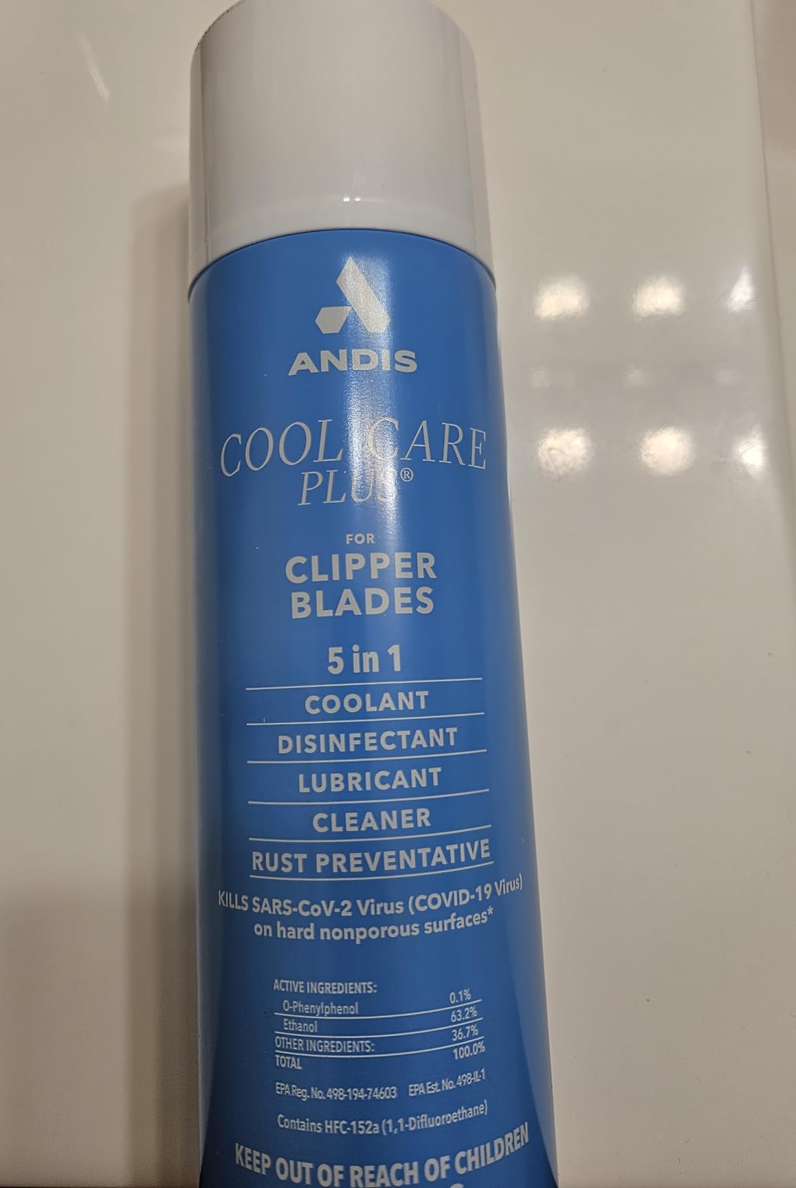 Andis 12750 Cool Care Plus 5-in-1 Clipper Spray, 15.5 oz Can, Blade Care and Treatment customer photo 1