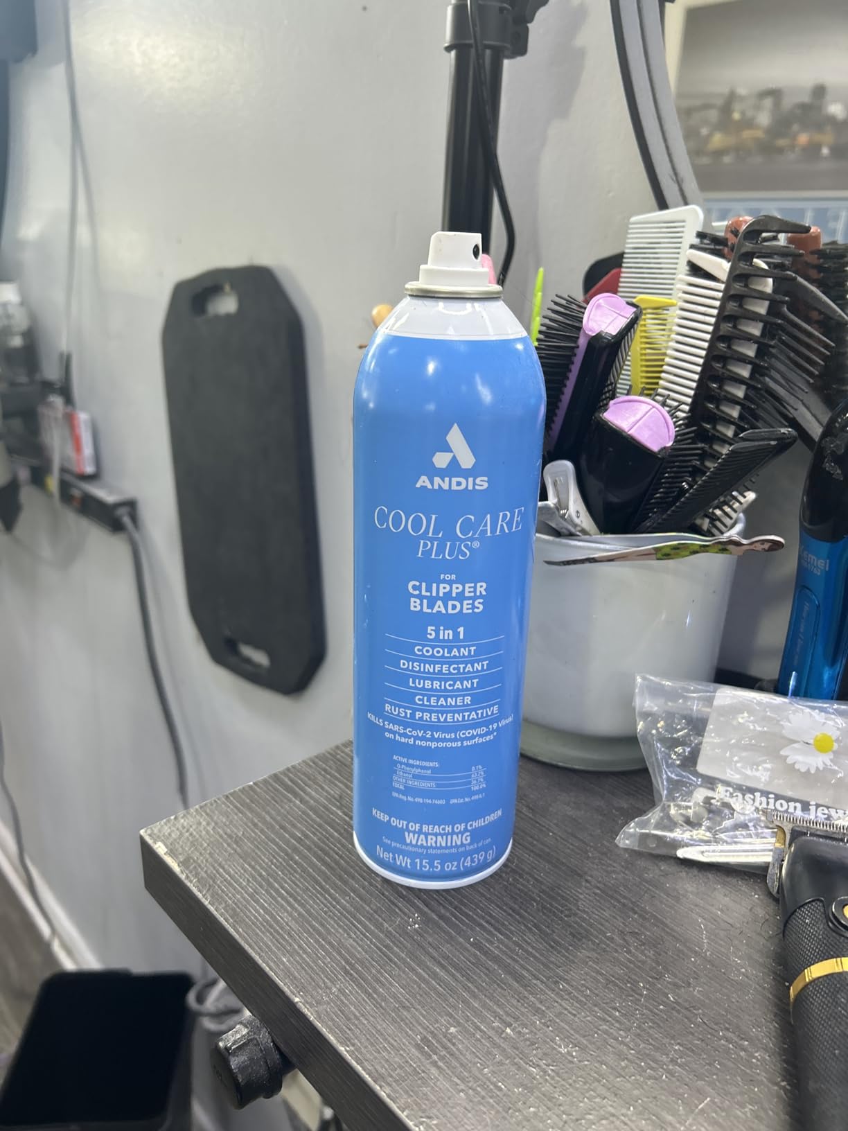 Andis 12750 Cool Care Plus 5-in-1 Clipper Spray, 15.5 oz Can, Blade Care and Treatment customer photo 2