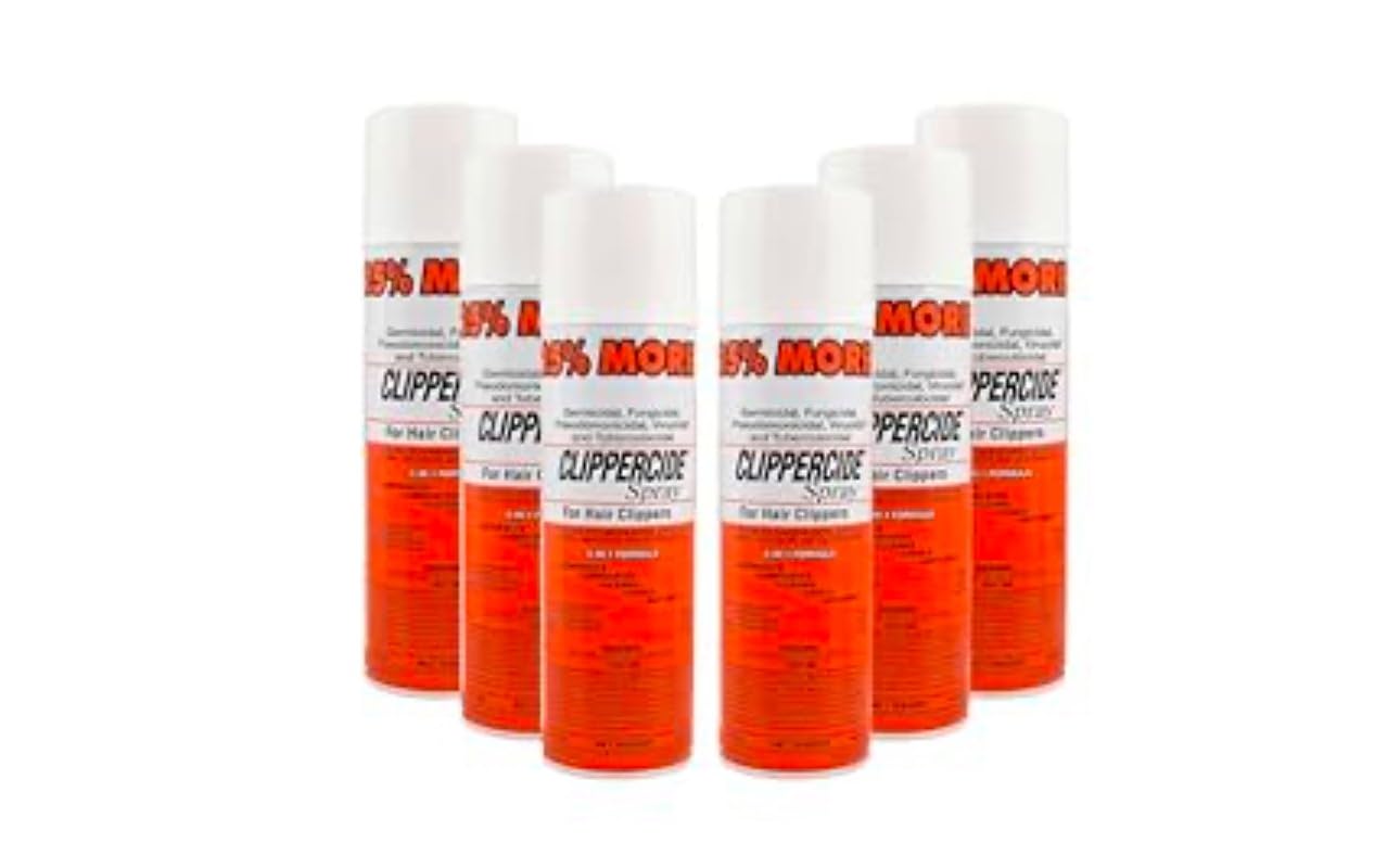 CLIPPERCIDE 5-in-1 Clipper Disinfectant Spray 15oz, 1 Pack | Cleans, Lubricates, Cools, Prevents Rust & Disinfects | Professional Clipper Spray for Barbers, Stylists & Pet Groomers | Made by BARBICIDE customer photo 1