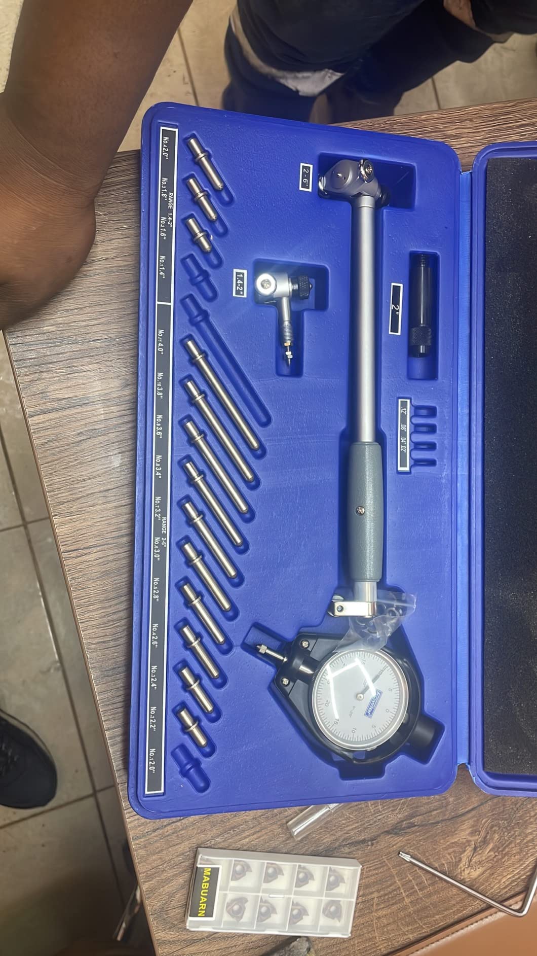 Fowler 52-646-400-0, Extender Dial Bore Gage Kit with 1.4-6
