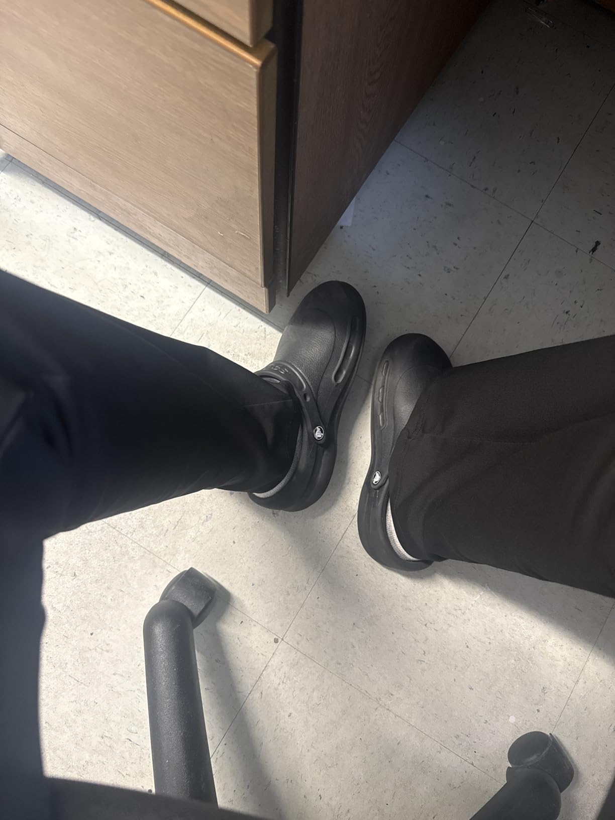 Crocs Unisex-Adult Bistro Work Clogs | Enclosed Toe | Slip Resistant | All Day Comfort customer photo 2