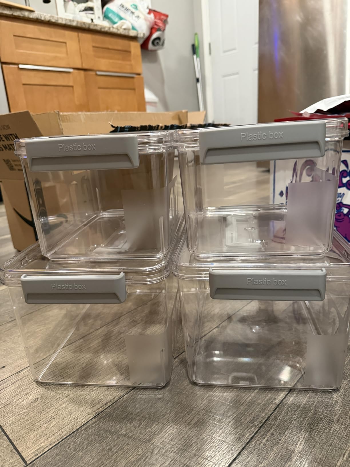 Sterilite 6-Pack Ultra Latching Box, Storage Bins with Lids, Clear Plastic, 18 Qt - Large Heavy-Duty Organizing Bin Containers for Home, Closet, Kitchen, Pantry, Bathroom, and Office customer photo 2