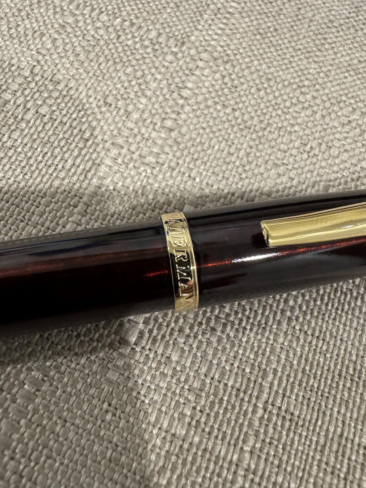 Waterman Carene Black Sea Fountain Pen | High-Gloss Black & 23k Gold Clip | Fine Nib with Blue Ink Cartridge | Gift Box customer photo 1
