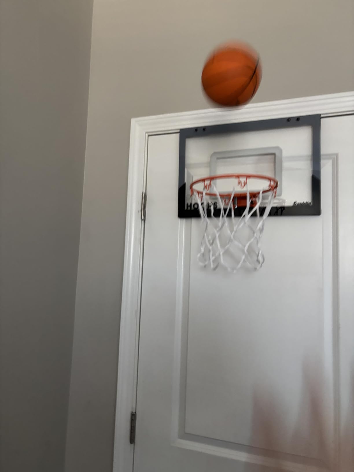 Franklin Sports Mini Basketball Hoops - Indoor Over The Door Mini Hoop + Basketball Sets - Perfect Accessory for Bedroom + Office customer photo 2