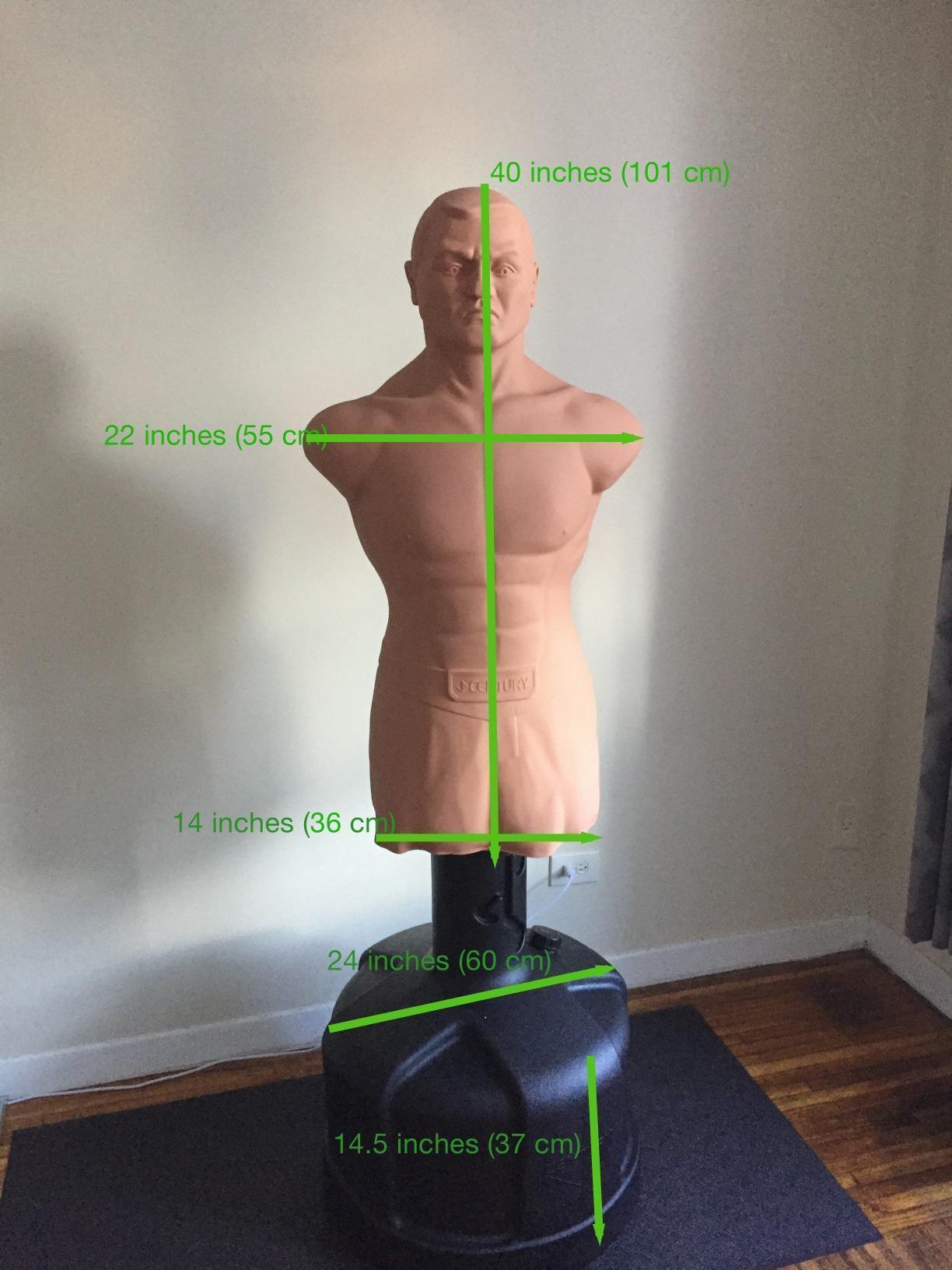 Century BOB XL Punching Bags - Style Options | Freestanding Punching Bag | Boxing Bag for Adults | Fighting Bag & Boxing Bag Stand | Kick Boxing Mannequin | Training Bag for Martial Arts customer photo 2