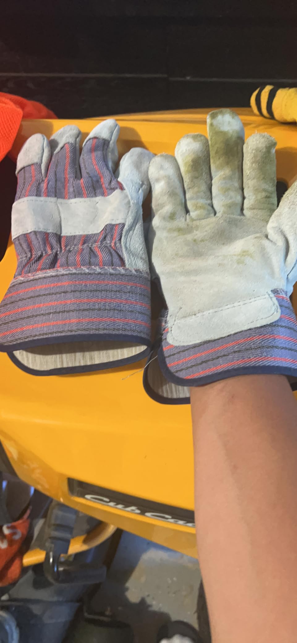 G & F Products Leather Work Gloves for Construction, Gardening and General Work customer photo 2