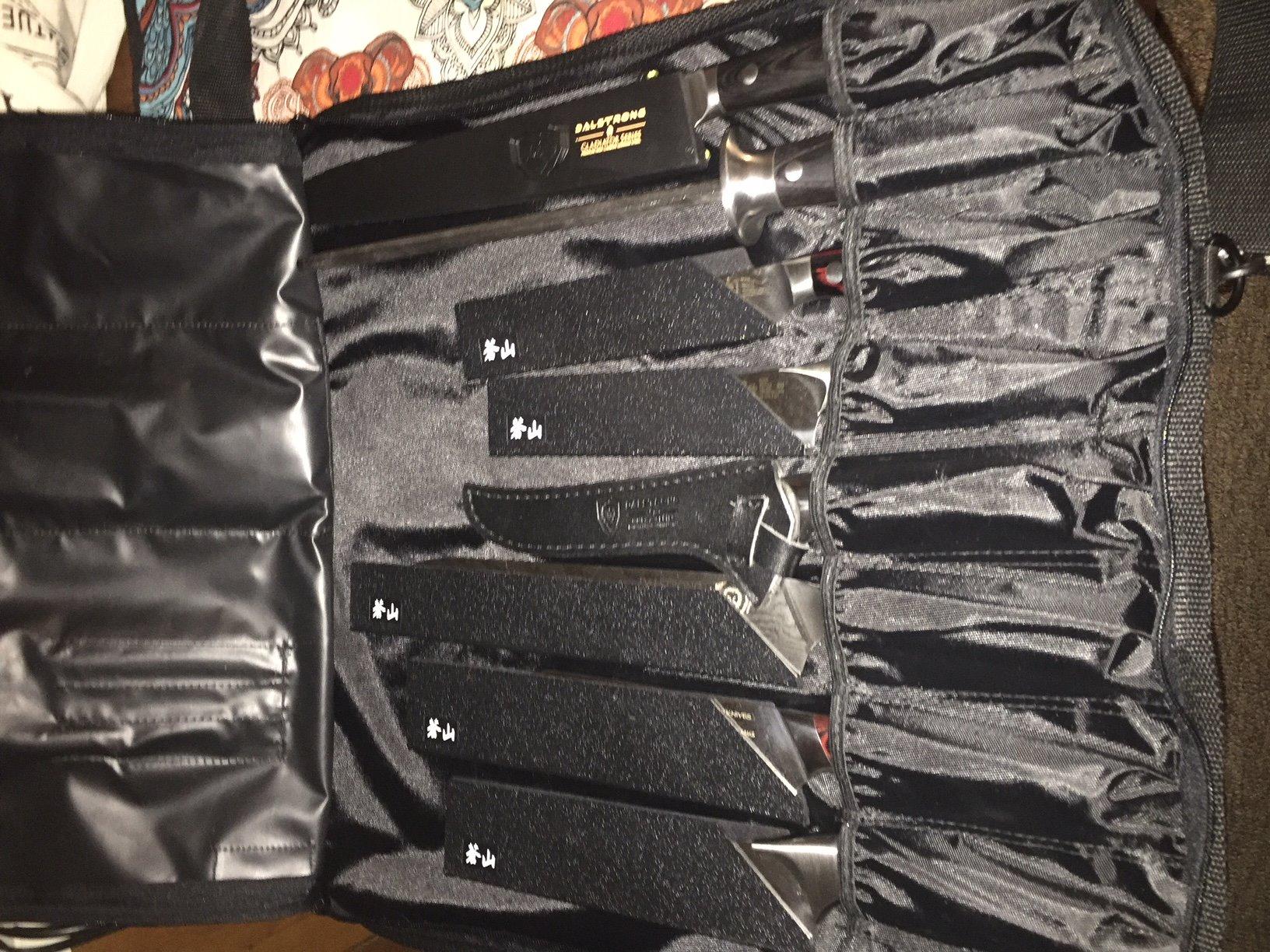 Shun Knife Roll, 8 Slot Kitchen Knife Holder, Carrying Case for Culinary Students and Professional Chefs, Sturdy Construction customer photo 2